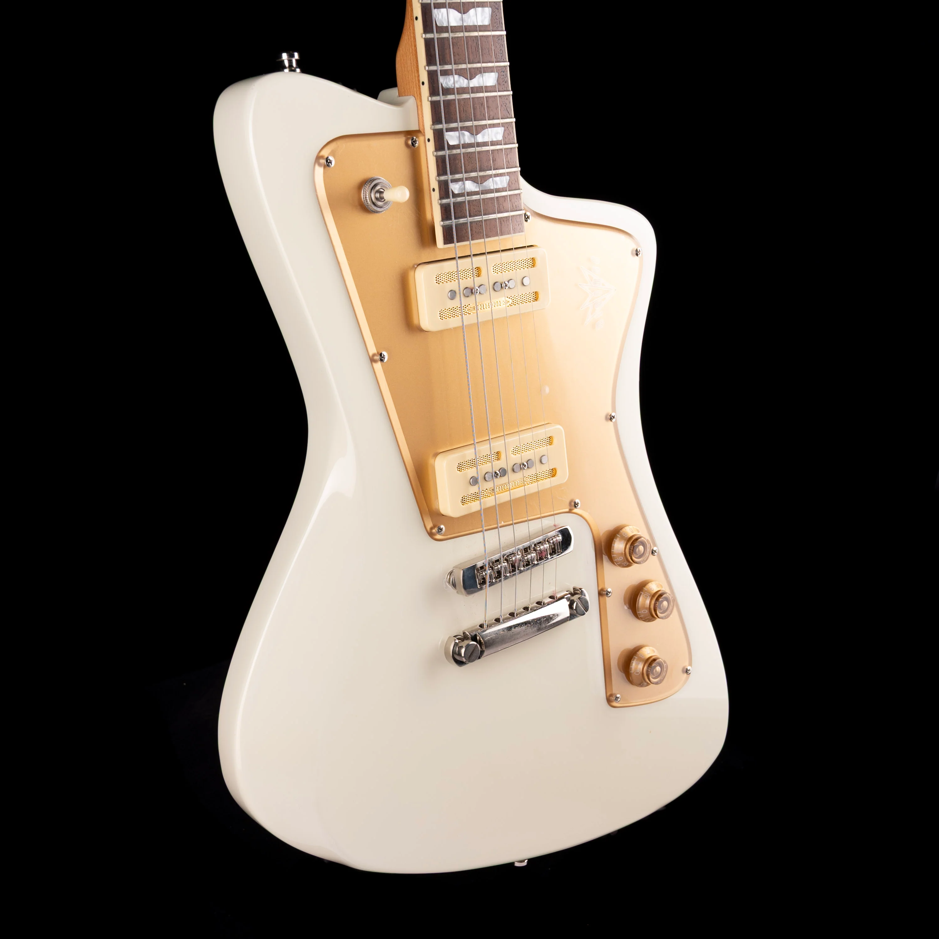 Pre Owned Baum Guitars Wingman Vintage White with OHSC - Image 6