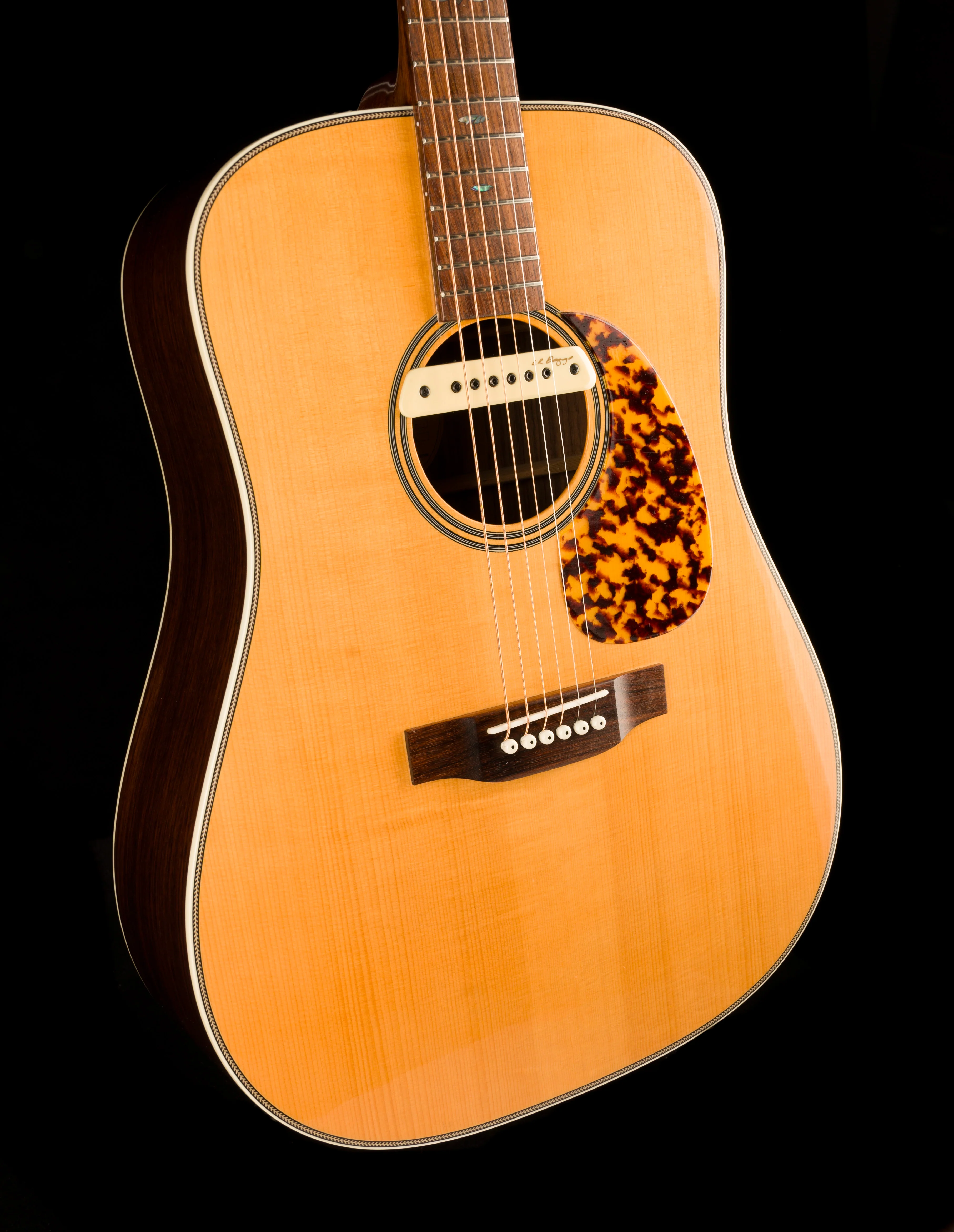 Pre Owned Blueridge BR-160A Acoustic Guitar With Pickup And HSC - Image 8