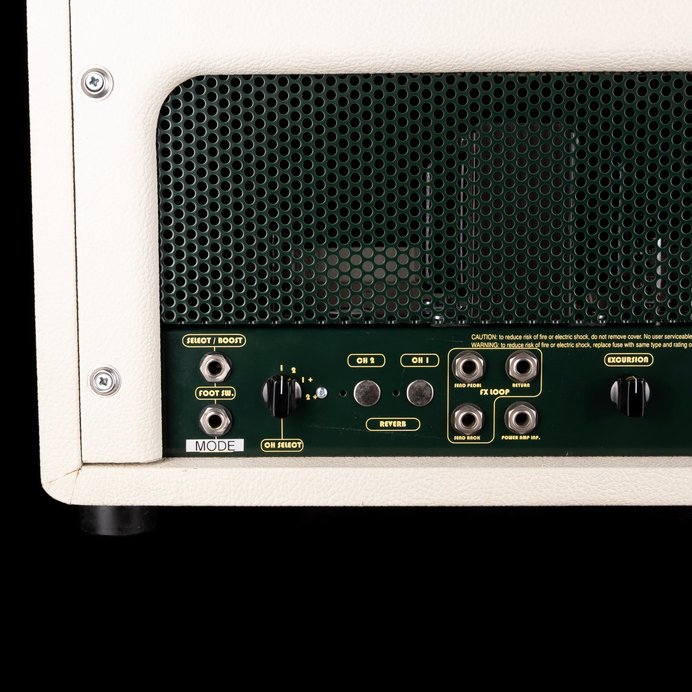 Pre Owned Bogner Shiva 20th Anniversary Guitar Amp Head Ivory White With Bogner 2x12" Ivory White Guitar Amp Cabinet - Image 10
