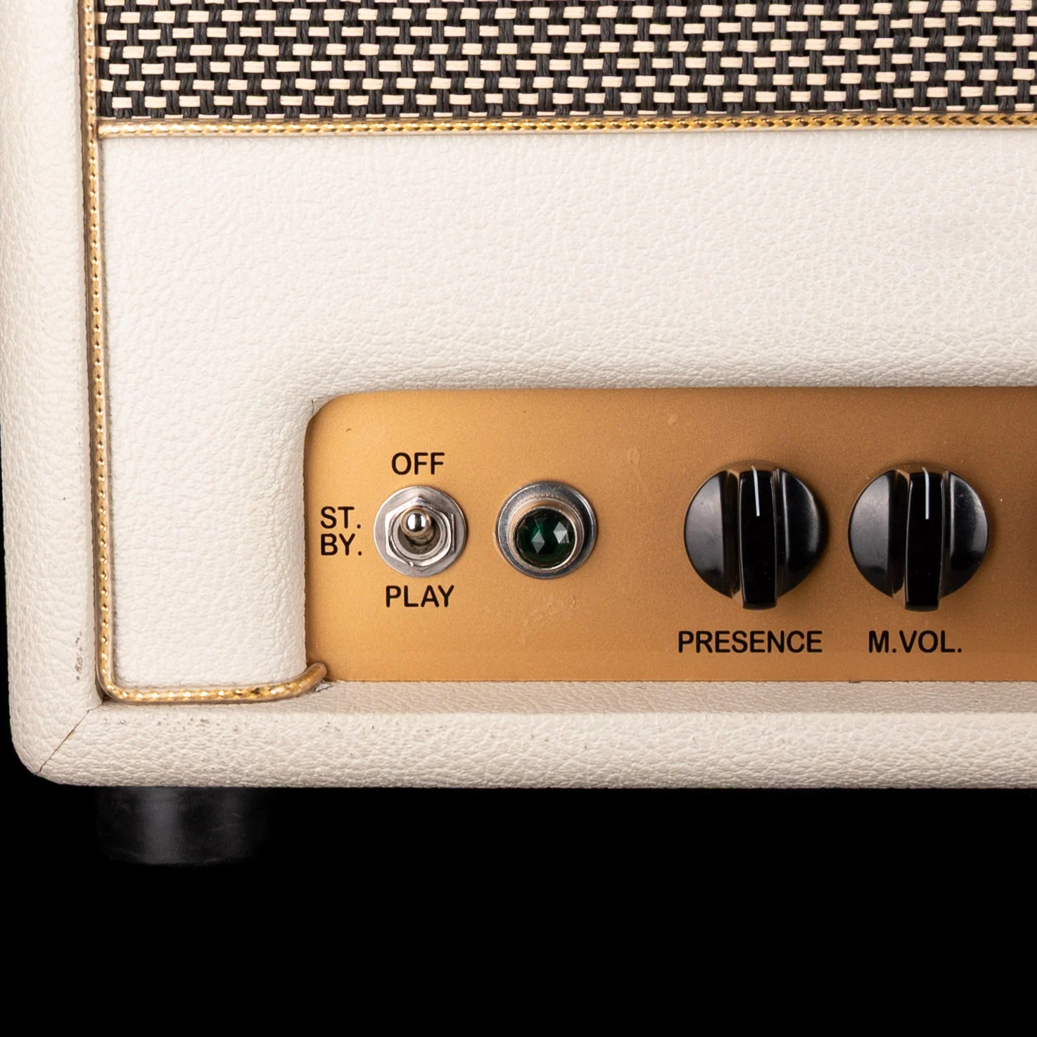 Pre Owned Bogner Shiva 20th Anniversary Guitar Amp Head Ivory White With Bogner 2x12" Ivory White Guitar Amp Cabinet - Image 4
