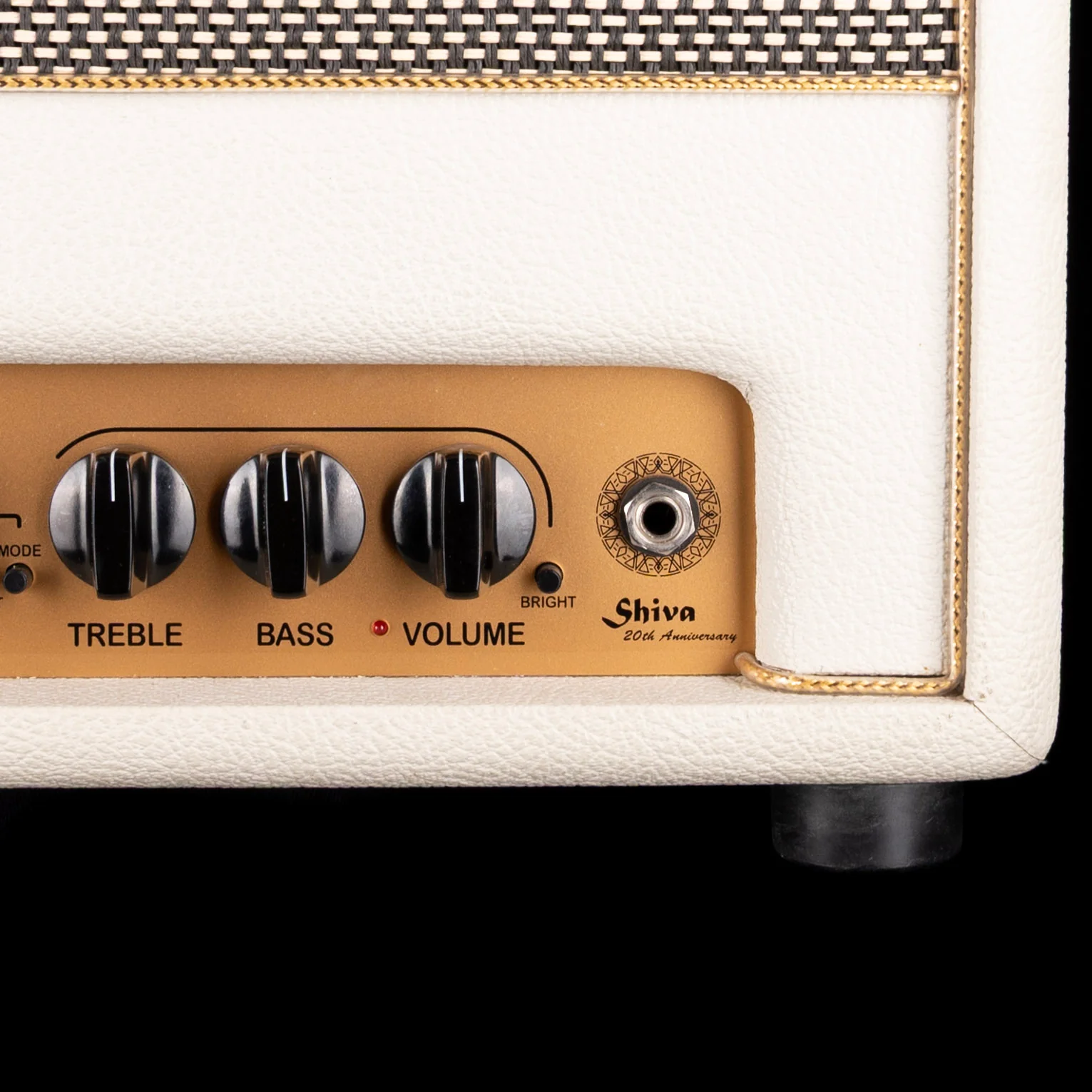 Pre Owned Bogner Shiva 20th Anniversary Guitar Amp Head Ivory White With Bogner 2x12" Ivory White Guitar Amp Cabinet - Image 6