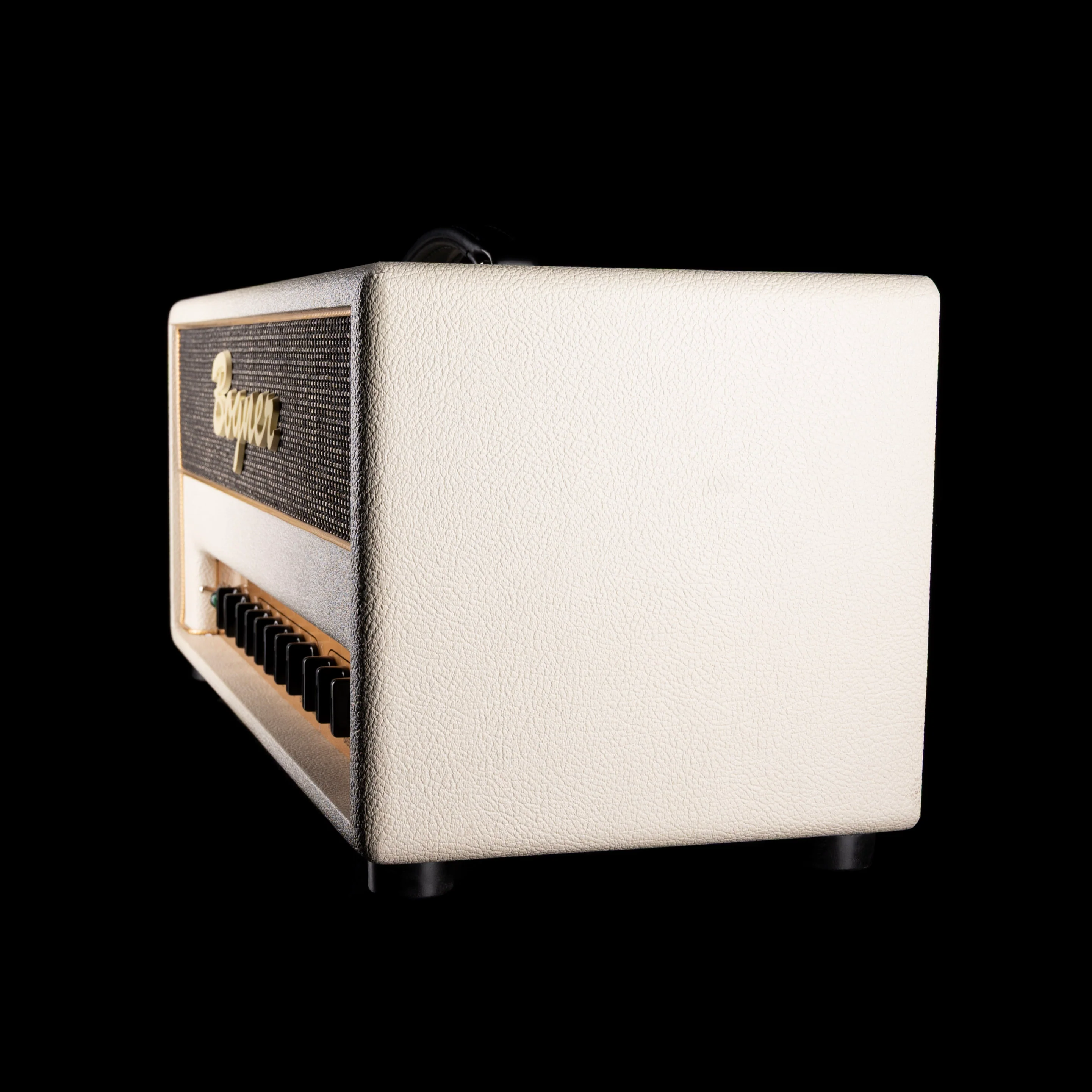 Pre Owned Bogner Shiva 20th Anniversary Guitar Amp Head Ivory White With Bogner 2x12" Ivory White Guitar Amp Cabinet - Image 7
