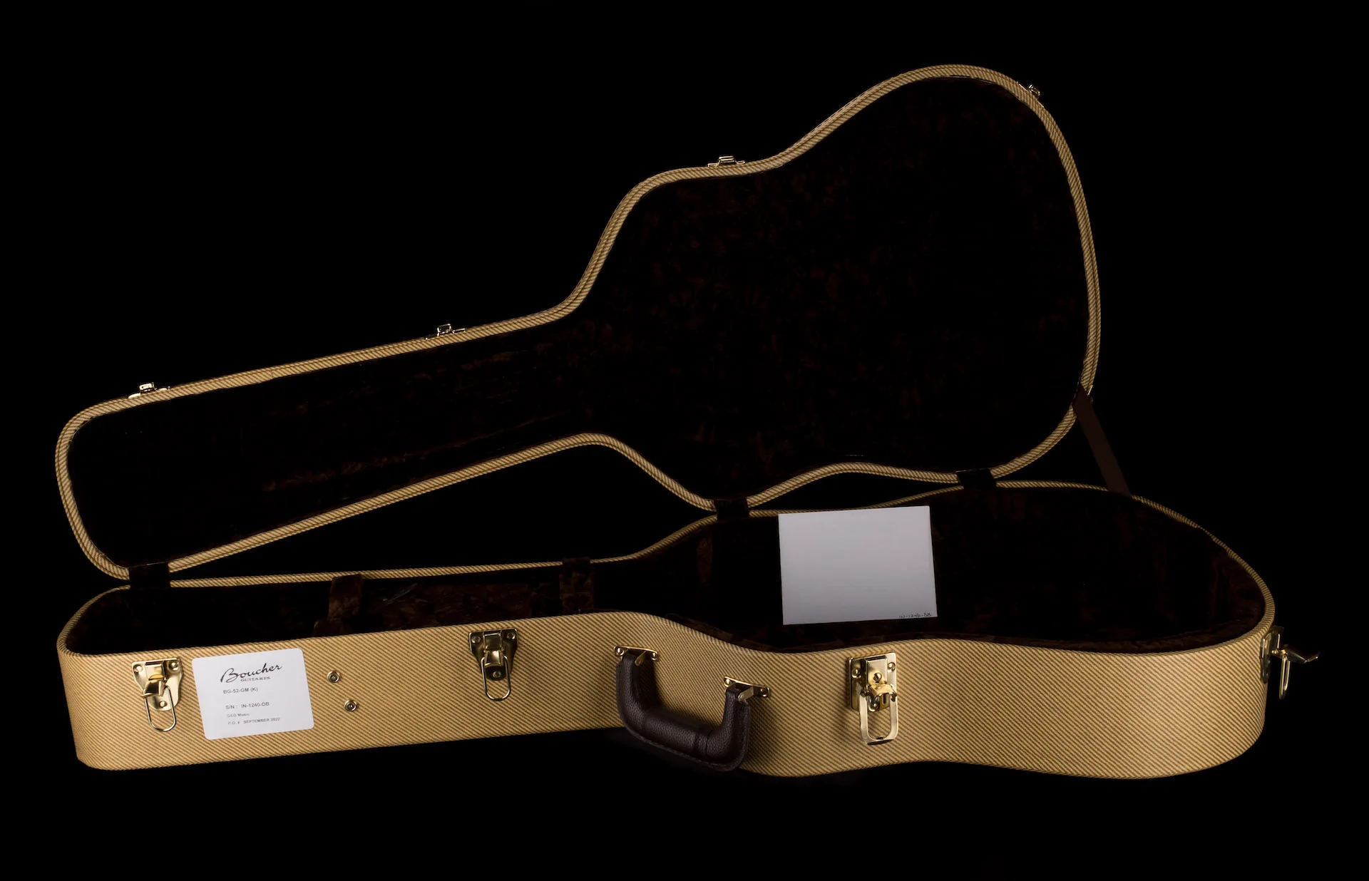 Pre Owned Boucher Bluegrass Goose BG-52 Dreadnaught Gold & Master Grade Pack Natural Acoustic Guitar With Case - Image 20
