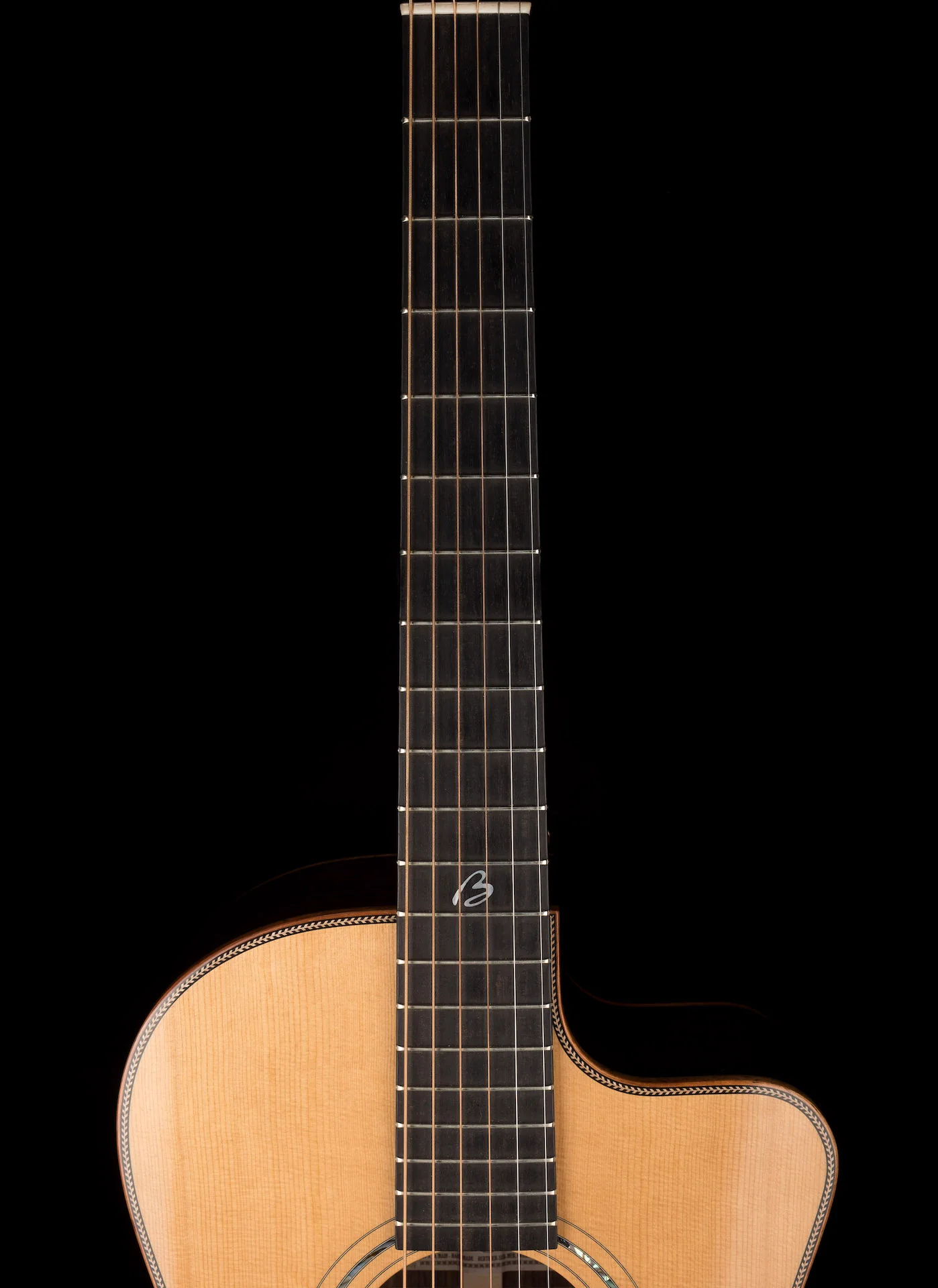 Pre Owned Boucher J.P. Cormier 000-12 Fret (12FTB) Natural Acoustic Electric With OHSC - Image 12