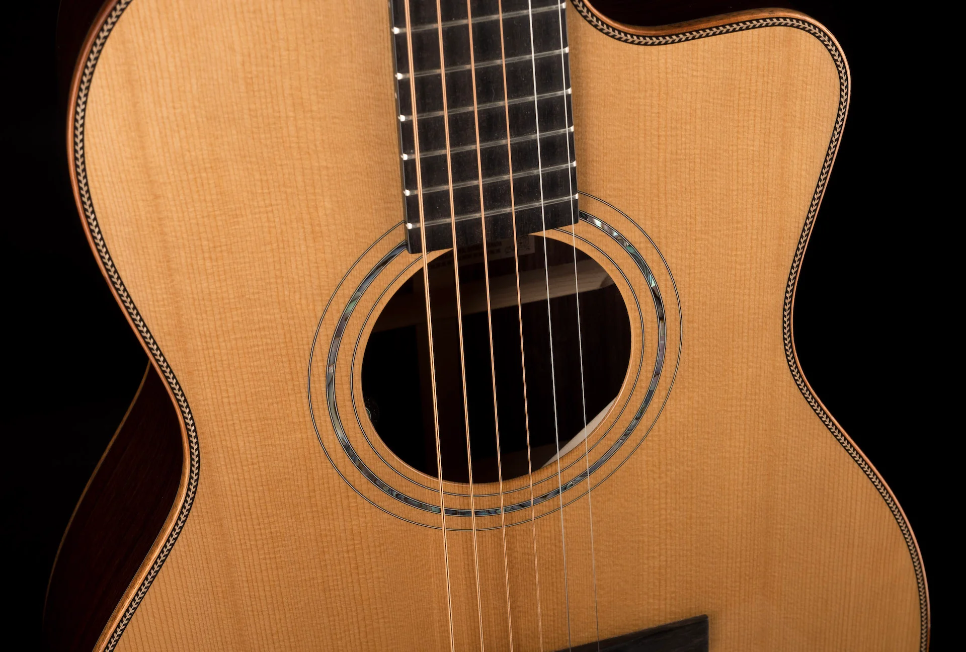 Pre Owned Boucher J.P. Cormier 000-12 Fret (12FTB) Natural Acoustic Electric With OHSC - Image 7