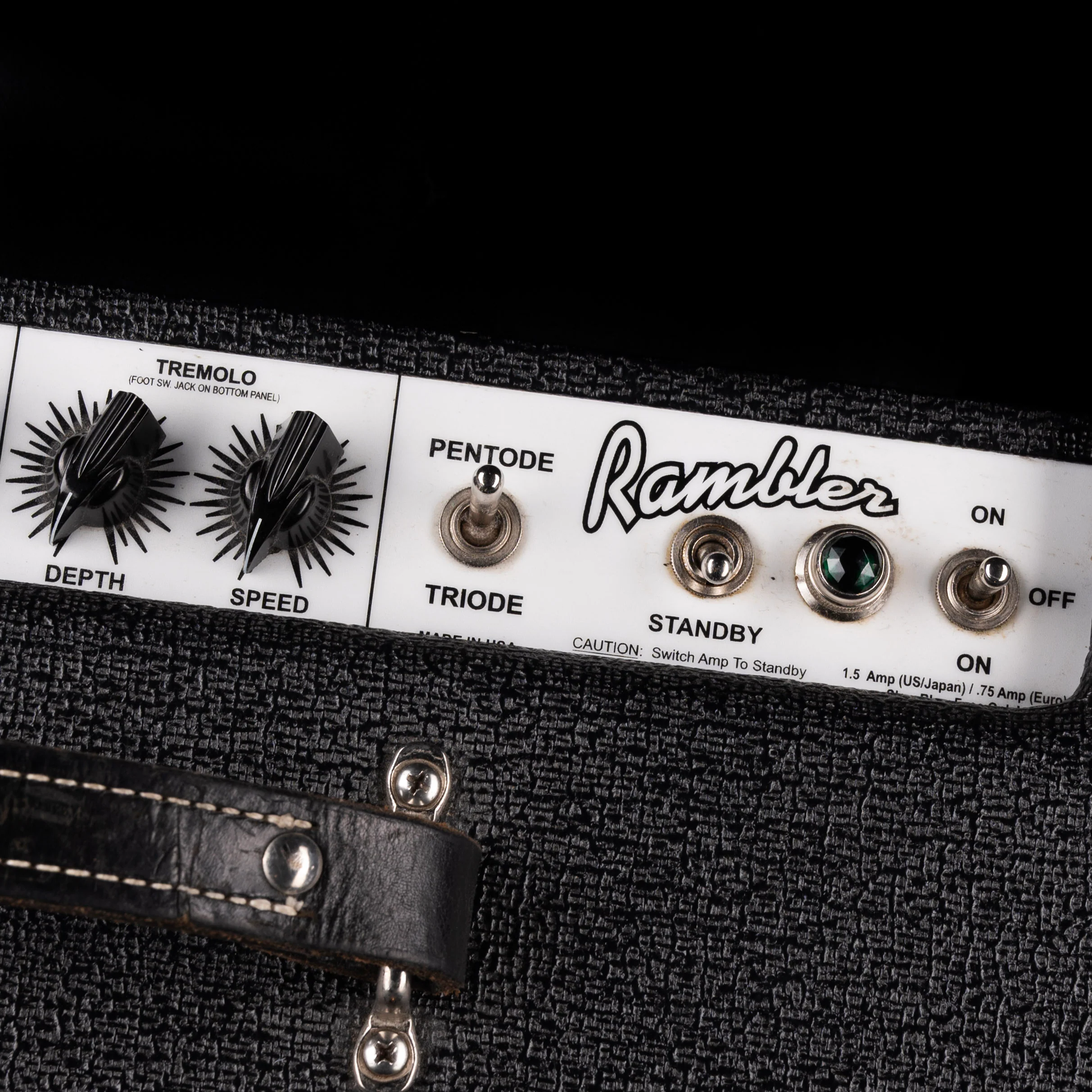 Pre-Owned 2009 Carr Rambler Black Guitar Amp Combo with Cover - Image 11