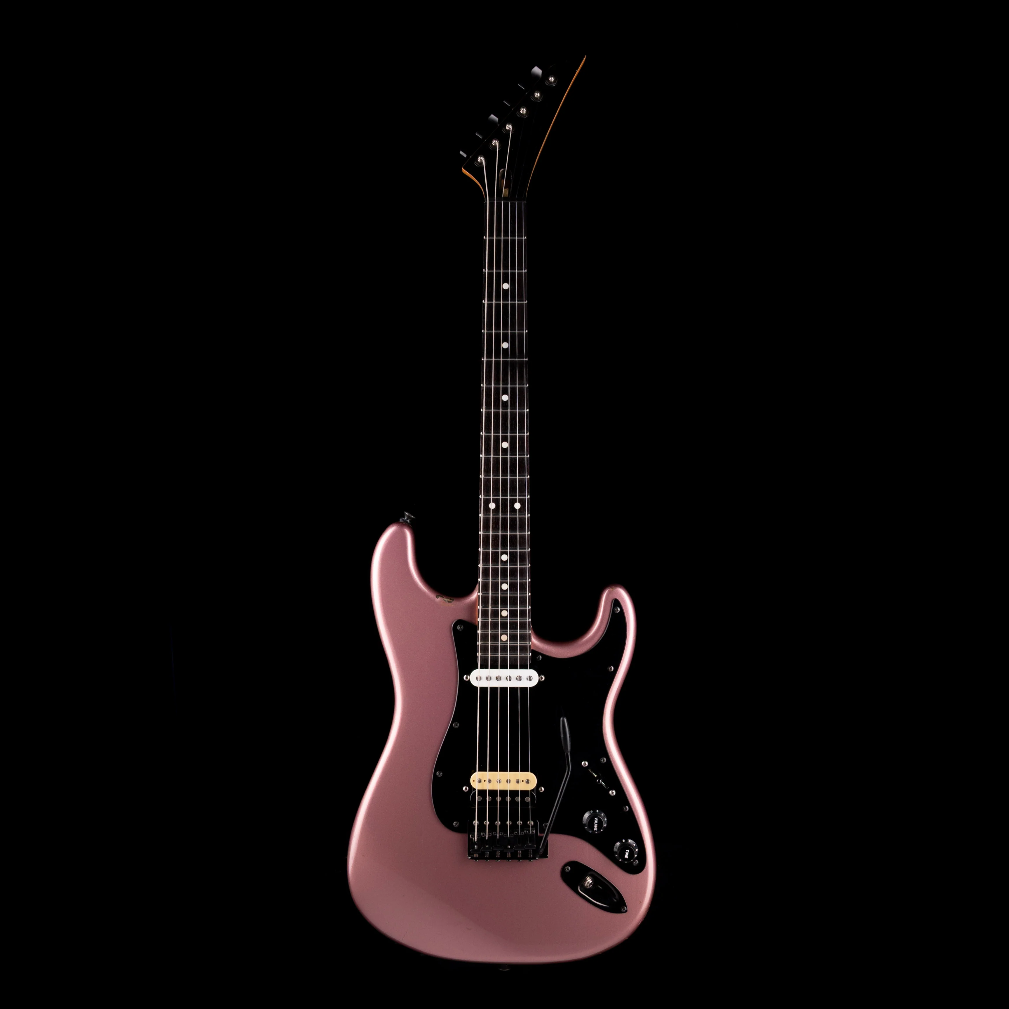 Pre Owned Chandler Guitars Super Strat HS Burgundy Mist With Gig Bag - Image 2