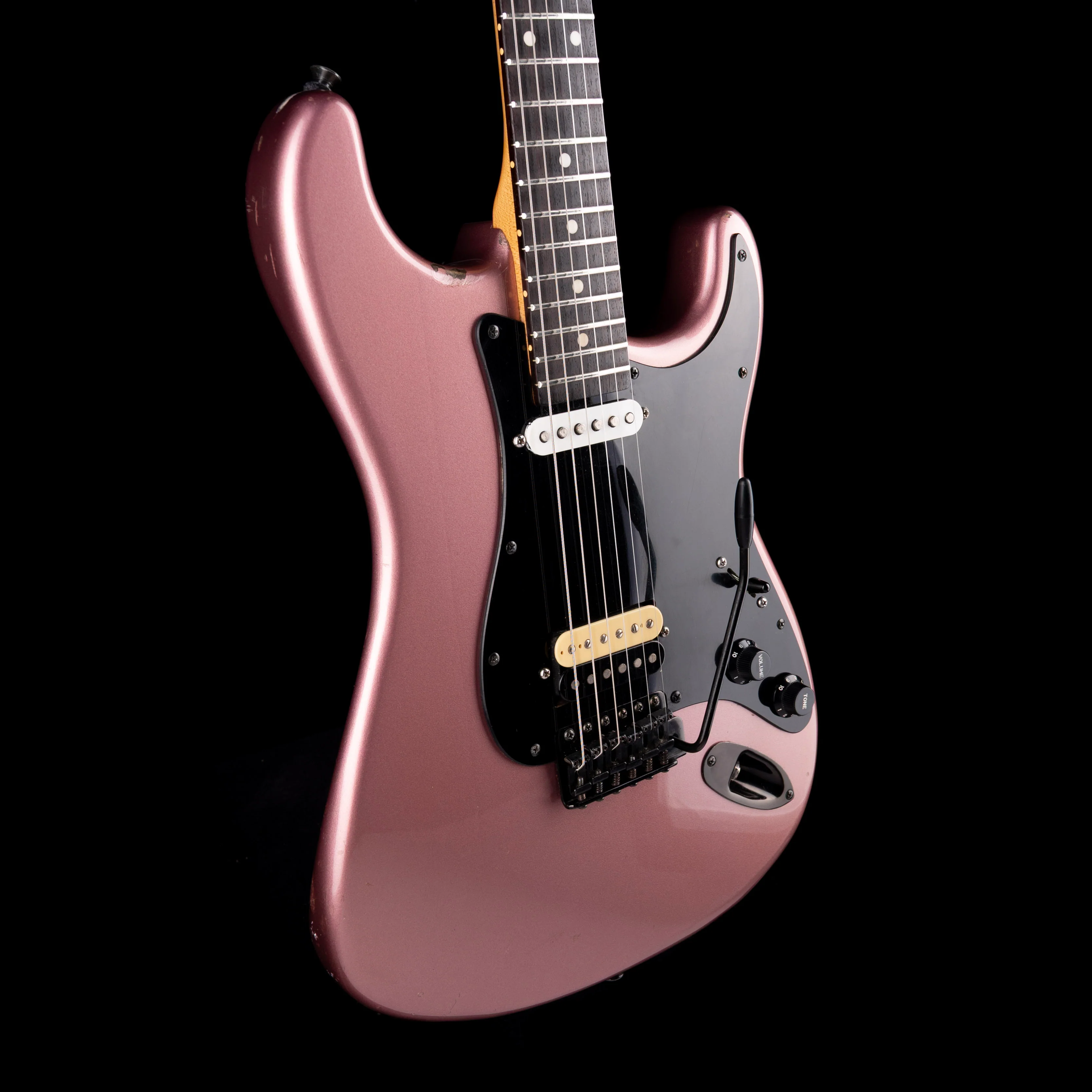 Pre Owned Chandler Guitars Super Strat HS Burgundy Mist With Gig Bag - Image 7