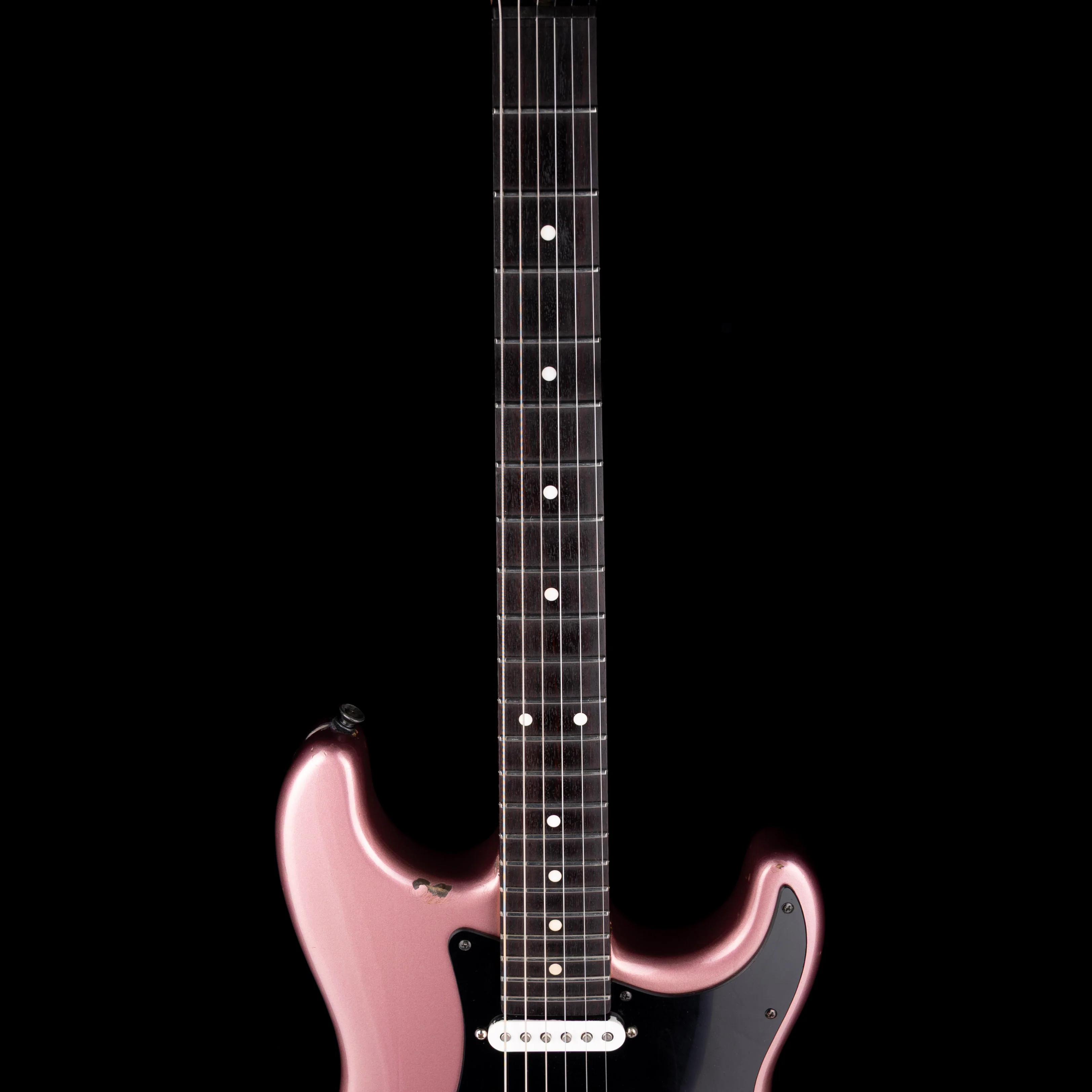 Pre Owned Chandler Guitars Super Strat HS Burgundy Mist With Gig Bag - Image 8