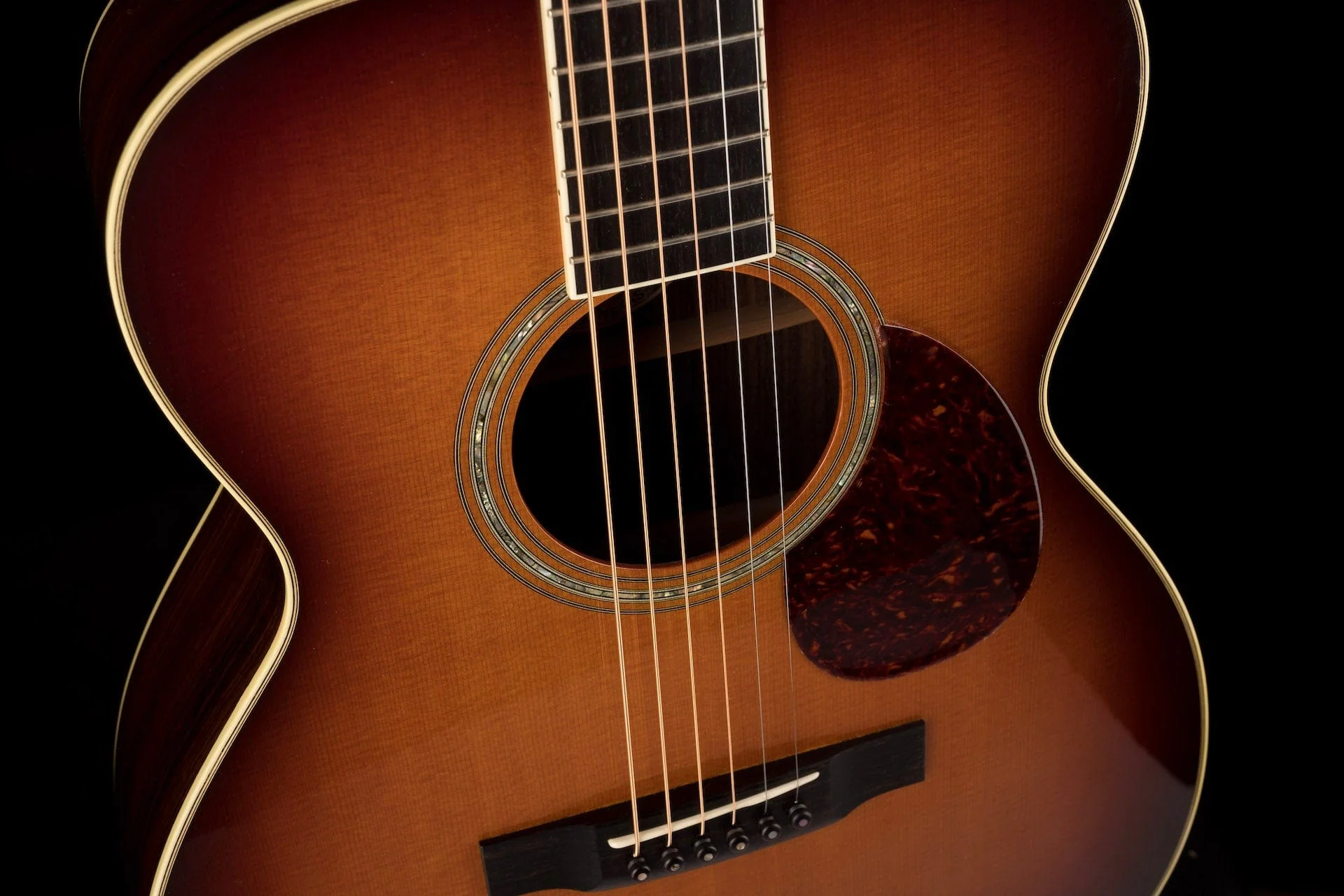 Pre Owned Collings OM3 Rosewood Back & Sides Acoustic Guitar With Case - Image 7
