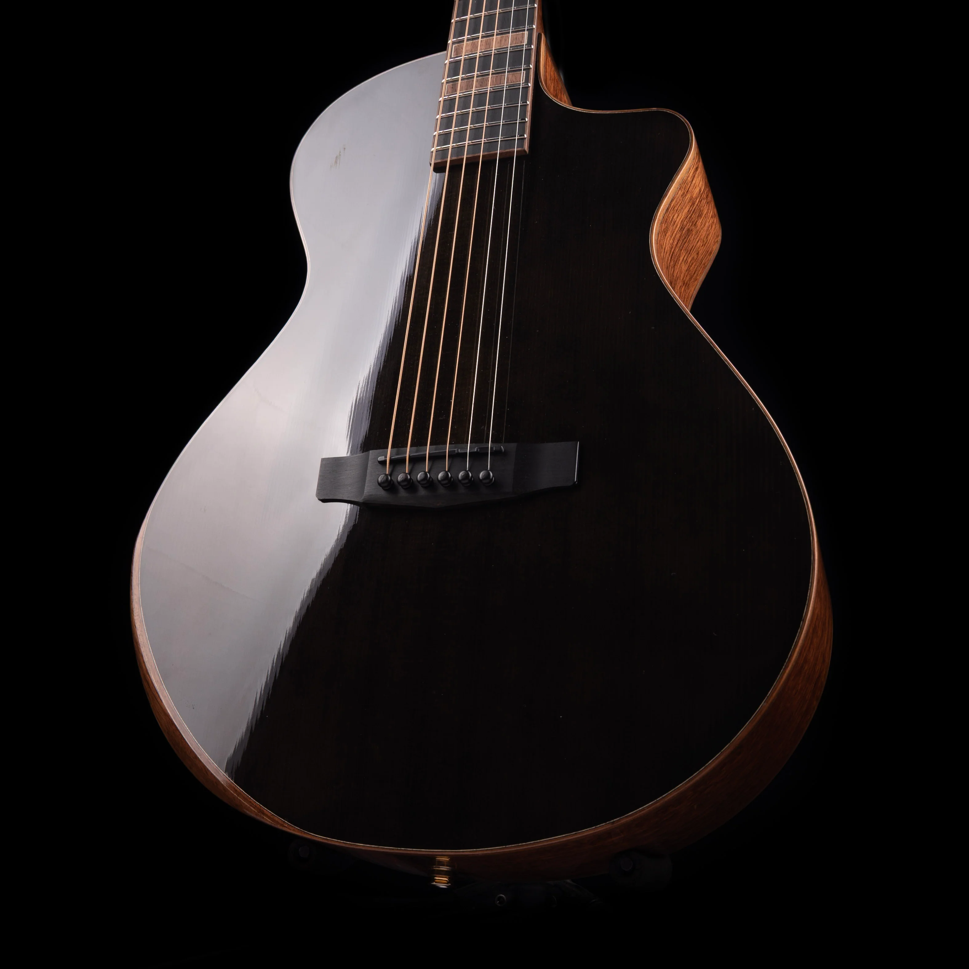 Pre-Owned Cort Modern Black Trans Black Acoustic With OHSC - Image 3