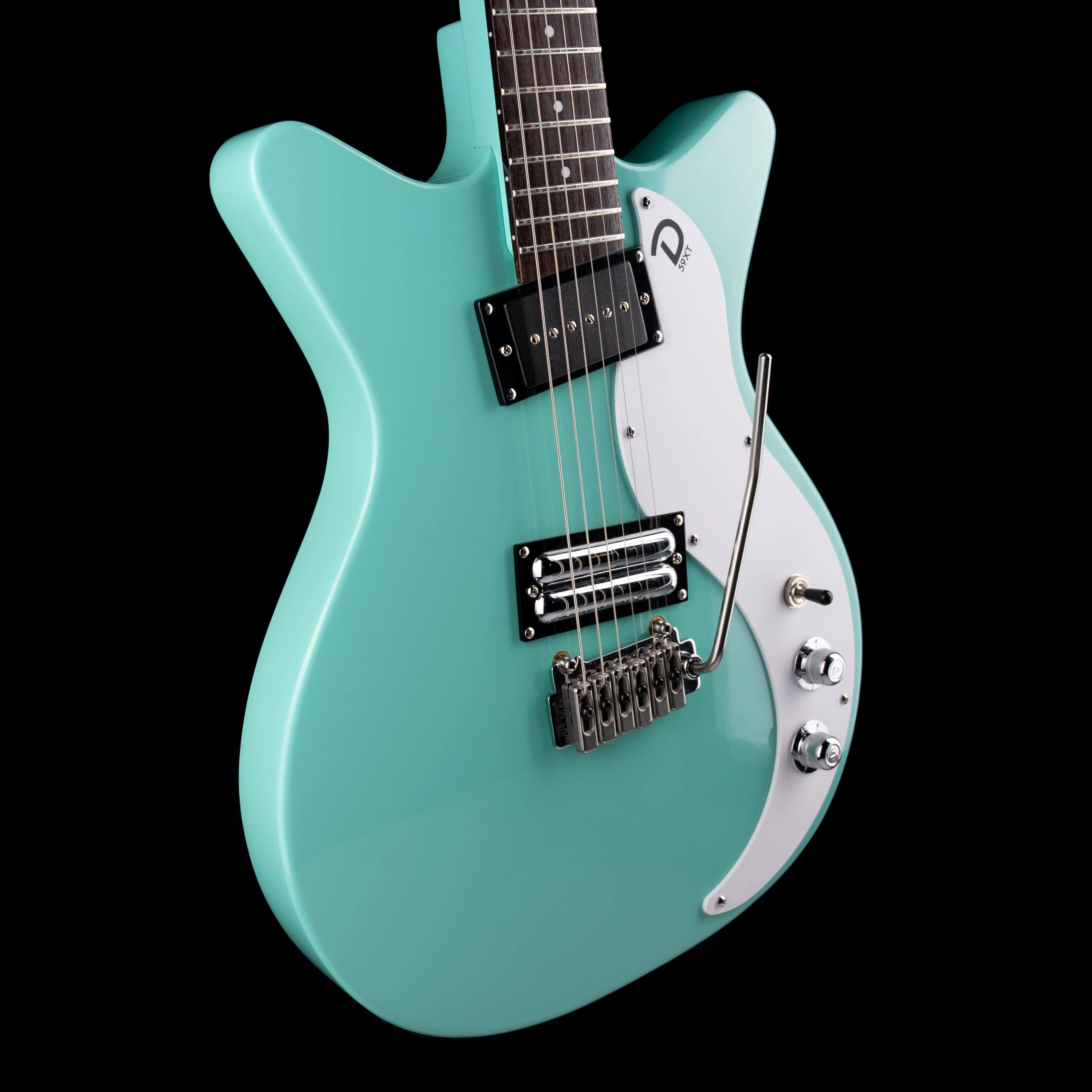 Pre Owned Danelectro 59XT Seafoam Green with Trem With Gig Bag - Image 6