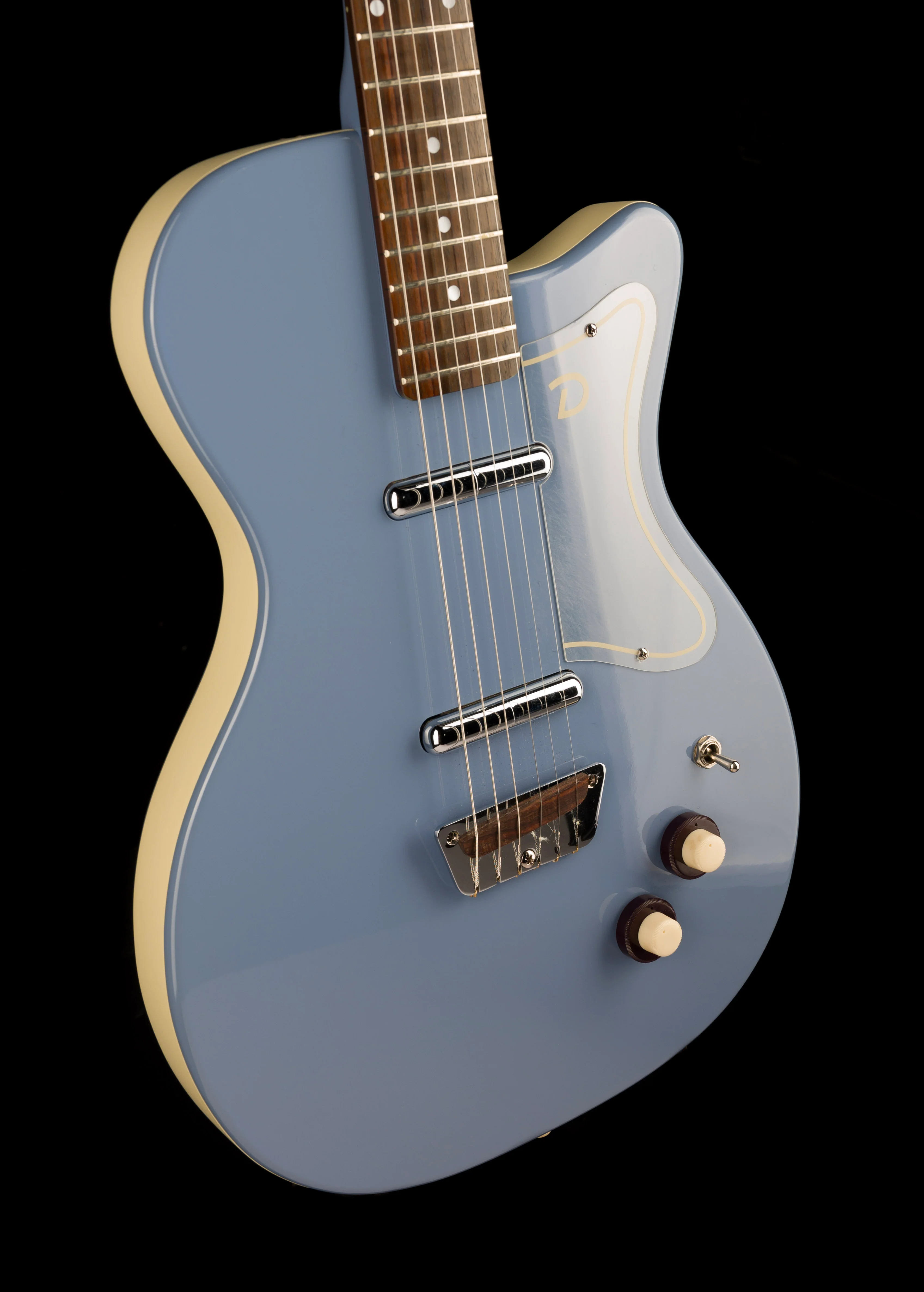 Pre Owned Danelectro U-2 ‘56 Single Cut Electric Guitar Blue With Gig Bag - Image 10