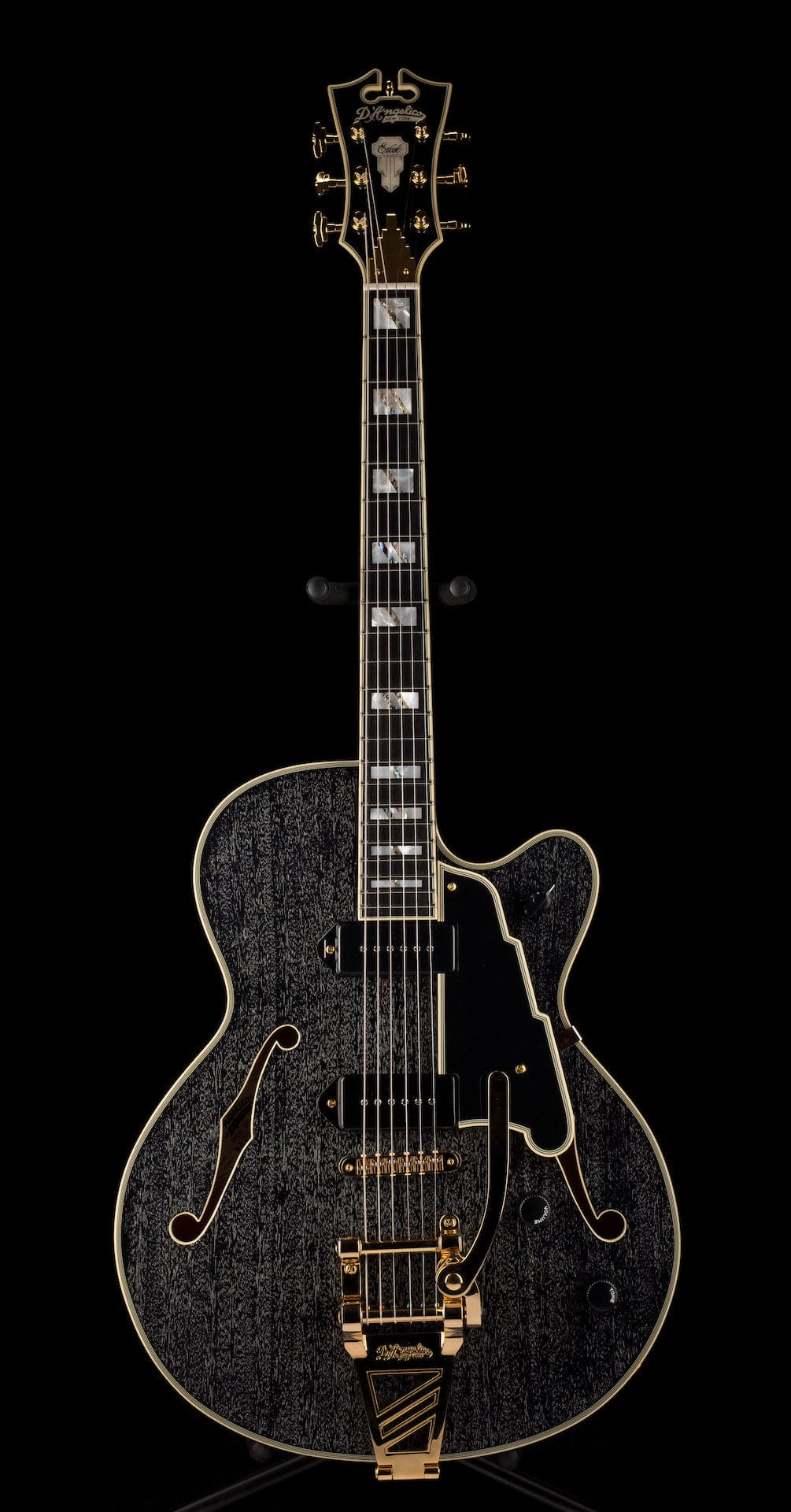 Pre Owned D'Angelico Excel '59 Black Dog With Tremolo With OHSC - Image 2