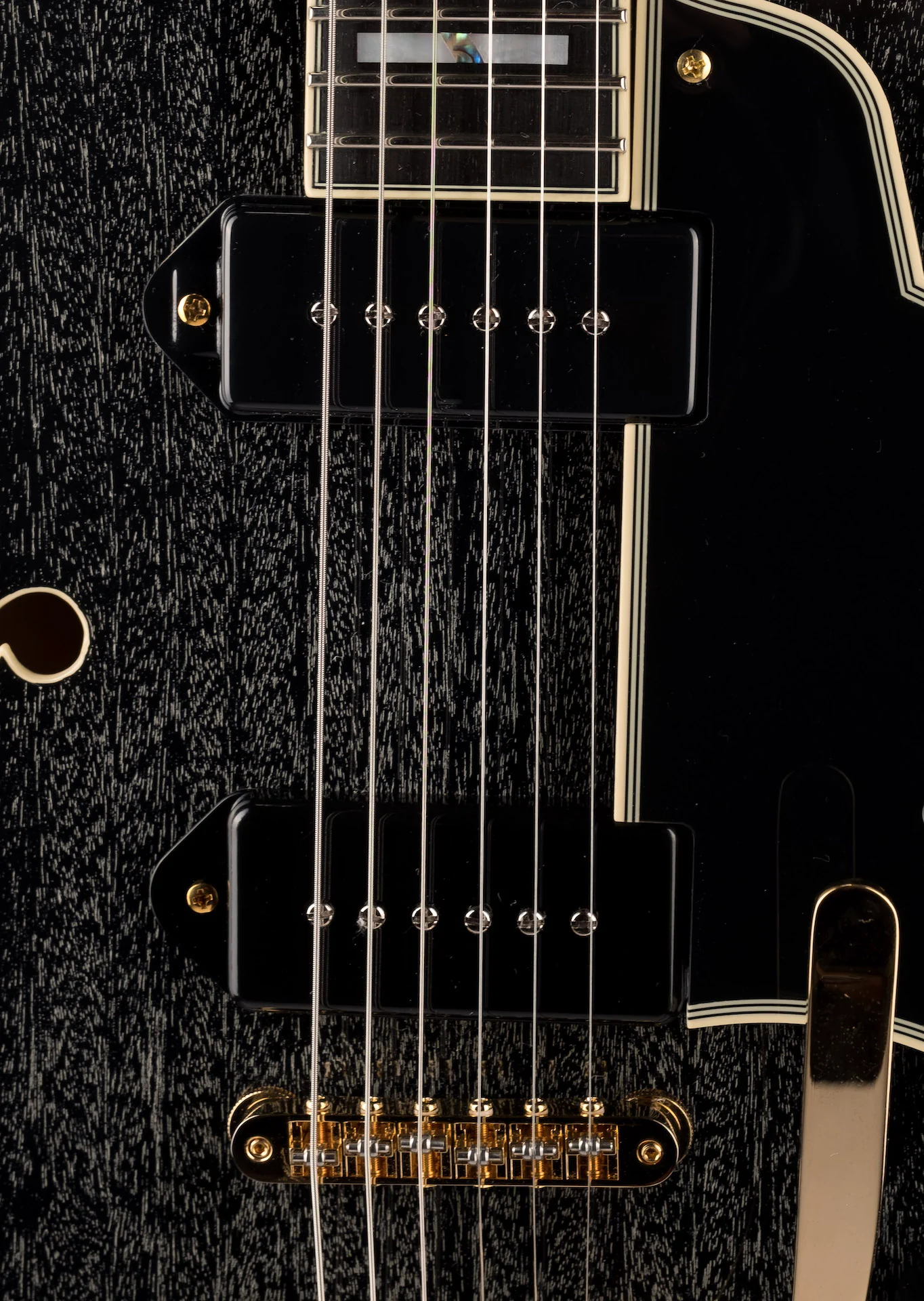 Pre Owned D'Angelico Excel '59 Black Dog With Tremolo With OHSC - Image 7