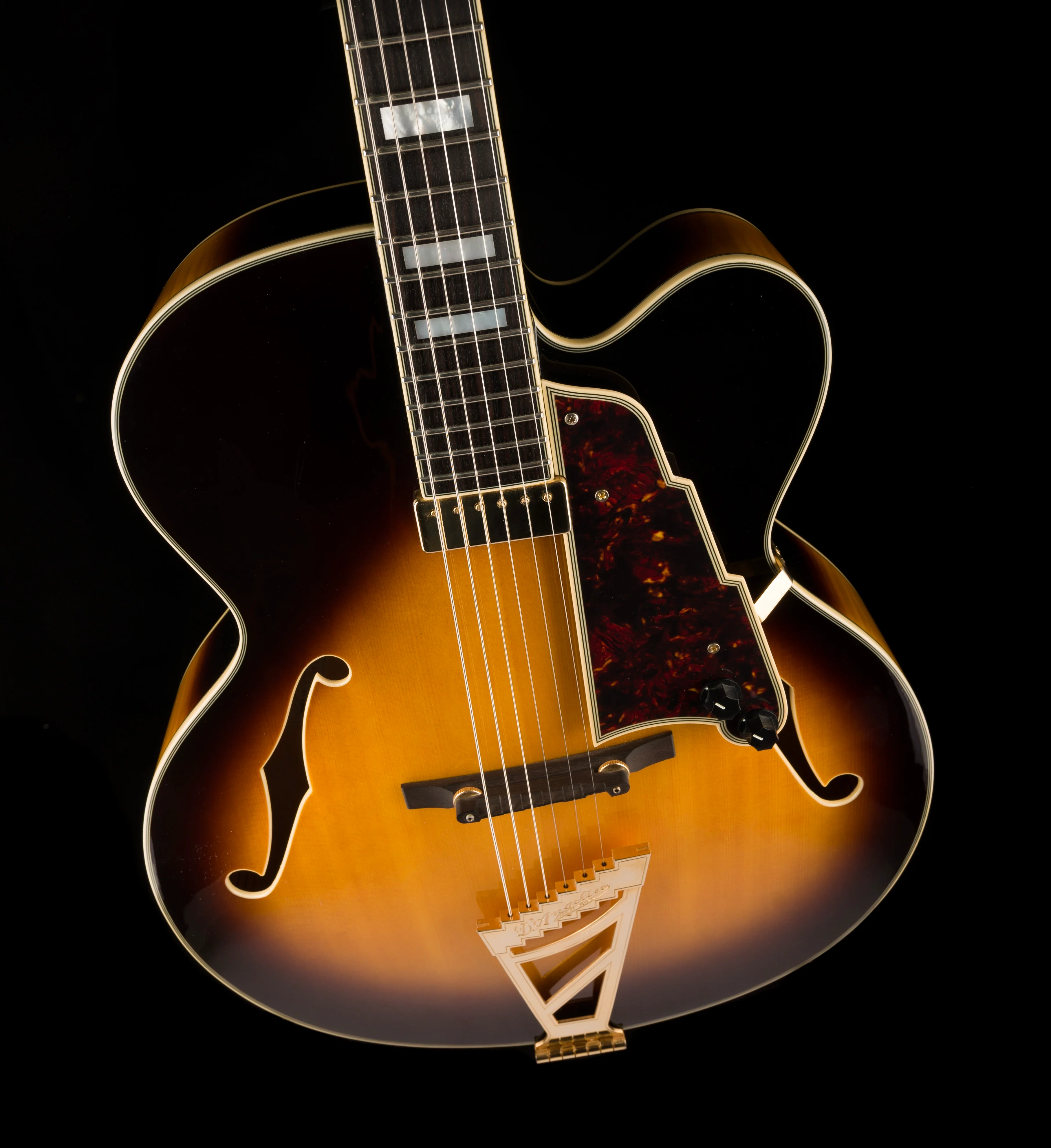 Pre Owned D'Angelico EXL-1 Sunburst Hollowbody With OHSC - Image 4