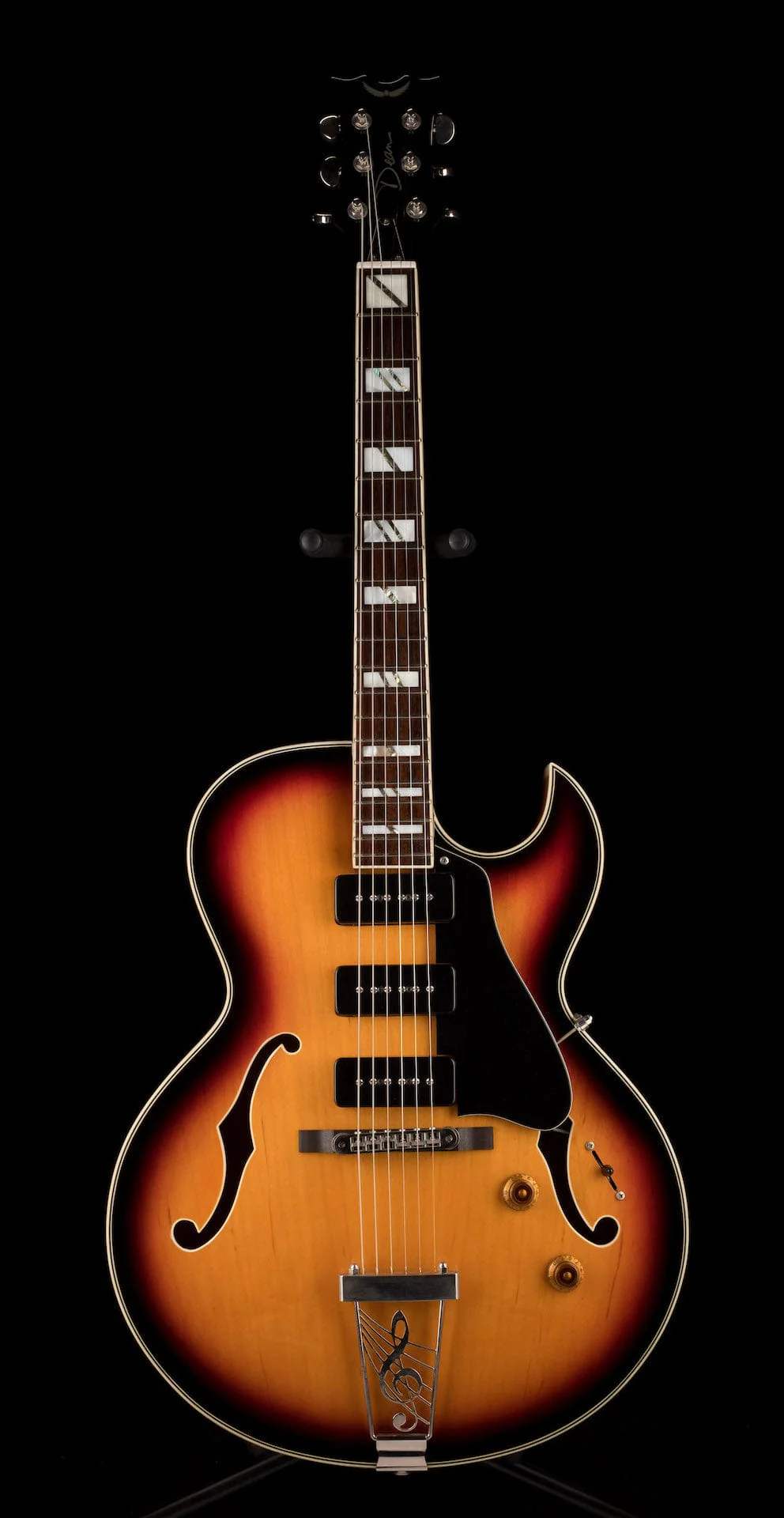 Pre Owned Dean Palomino Archtop Sunburst With Gig Bag - Image 2
