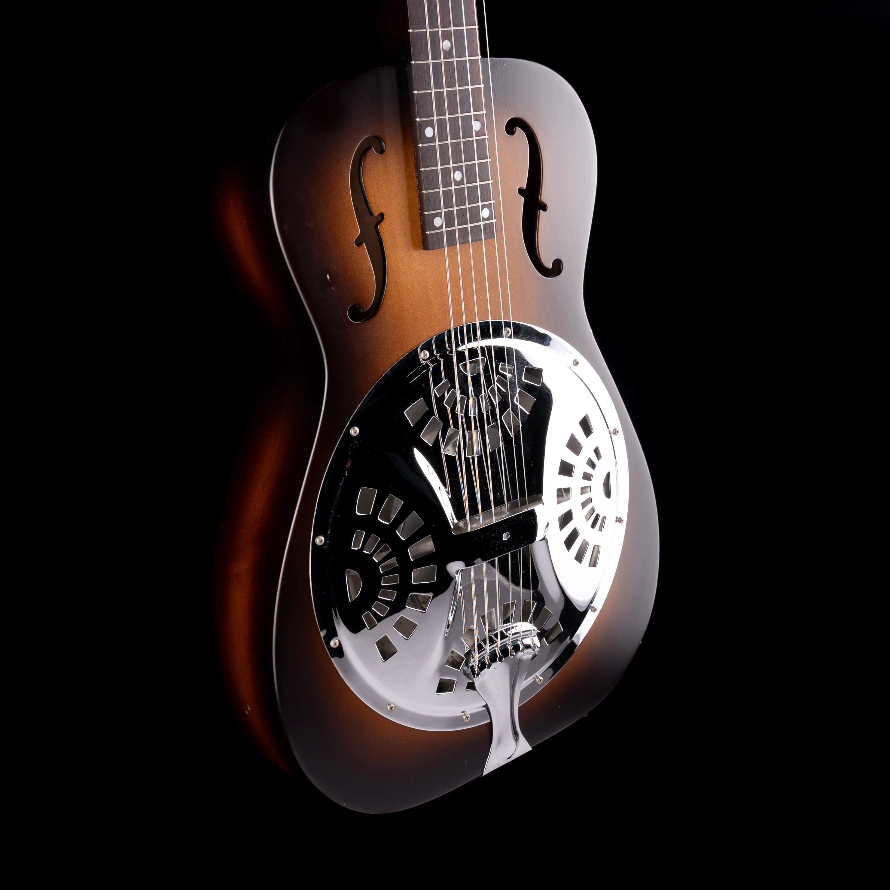 Pre Owned Dobro	F-60 Squareneck Brown Acoustic Guitar With OHSC - Image 6