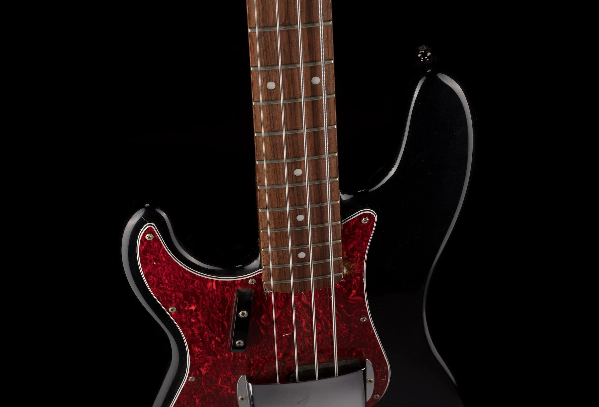 Pre Owned Duffy PJ-Bass Style All Rosewood Neck Black With Gig Bag - Image 3