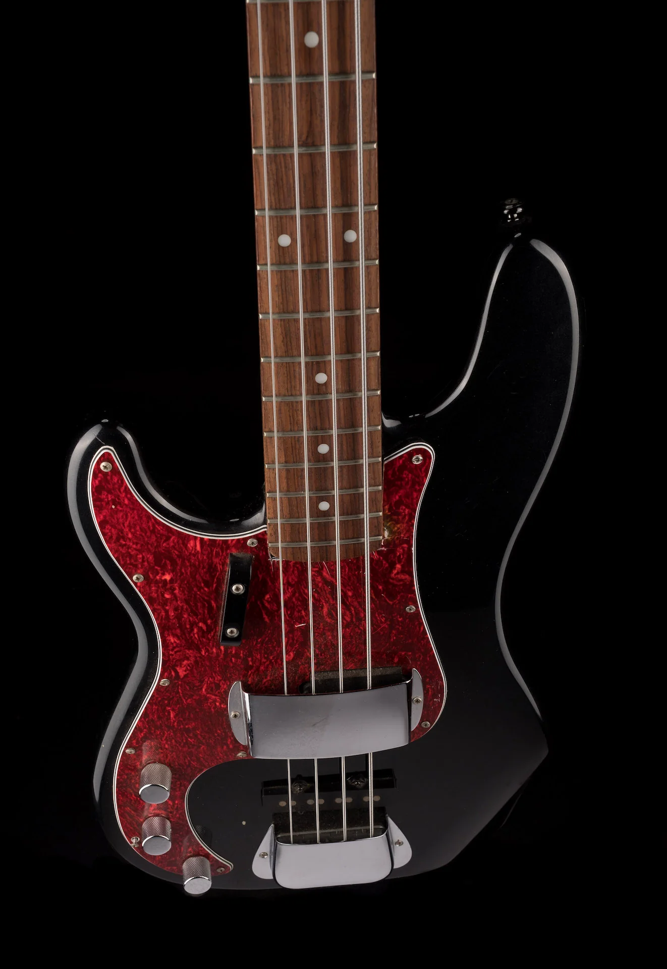 Pre Owned Duffy PJ-Bass Style All Rosewood Neck Black With Gig Bag - Image 4