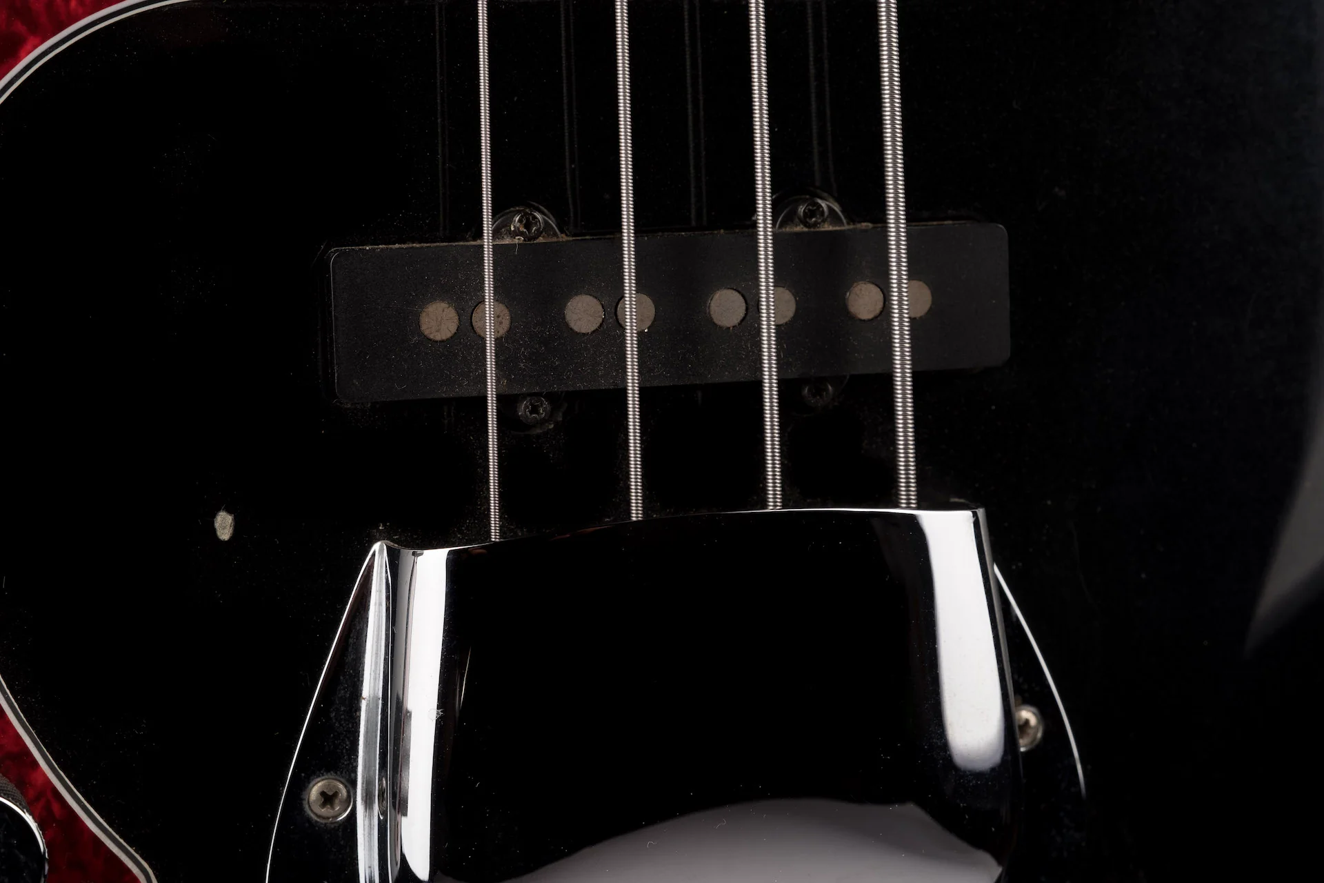 Pre Owned Duffy PJ-Bass Style All Rosewood Neck Black With Gig Bag - Image 6