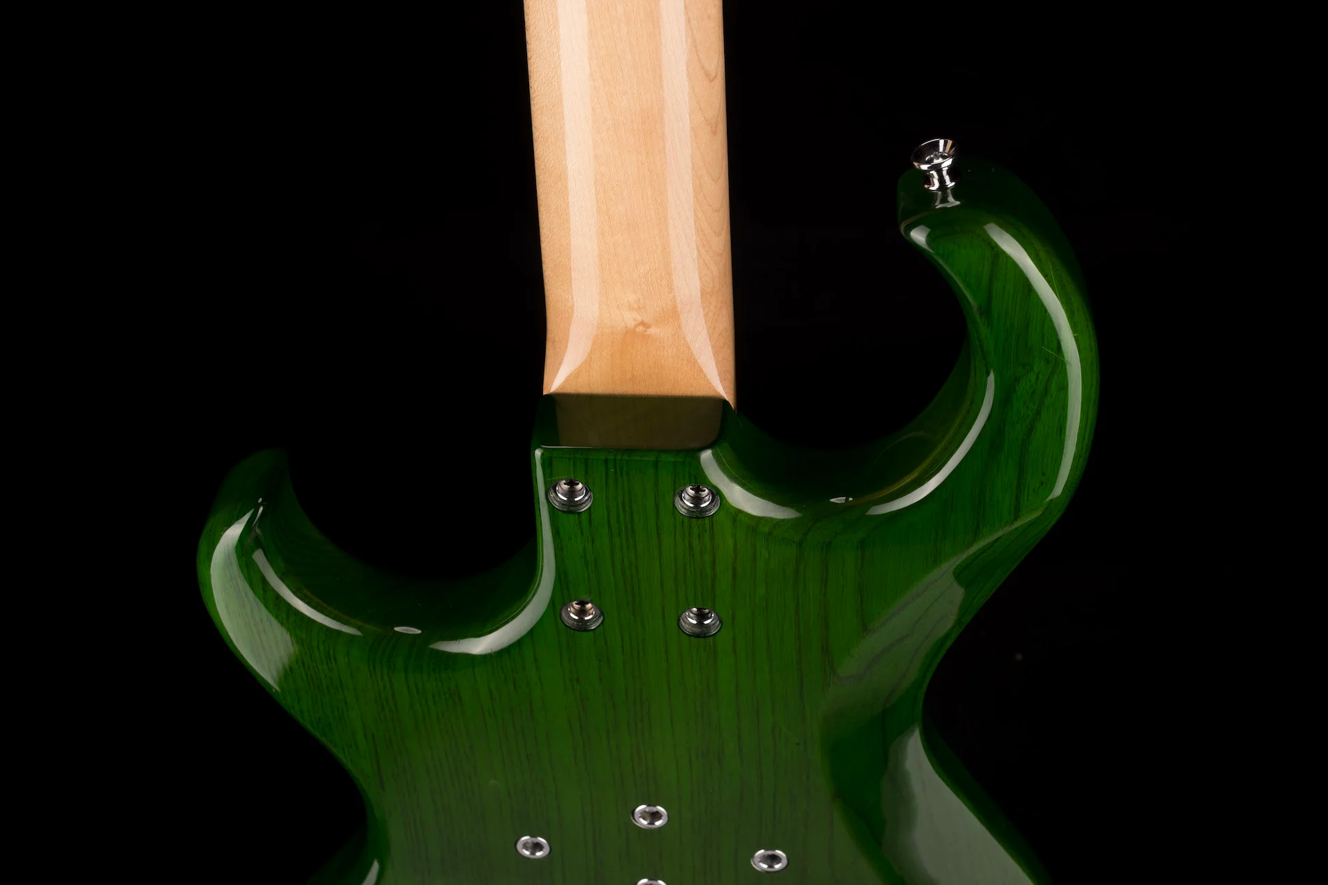 Pre Owned 1996 Rick Turner Prototype E-2 EL-434 PM Transparent Green Bass With OHSC - Image 15