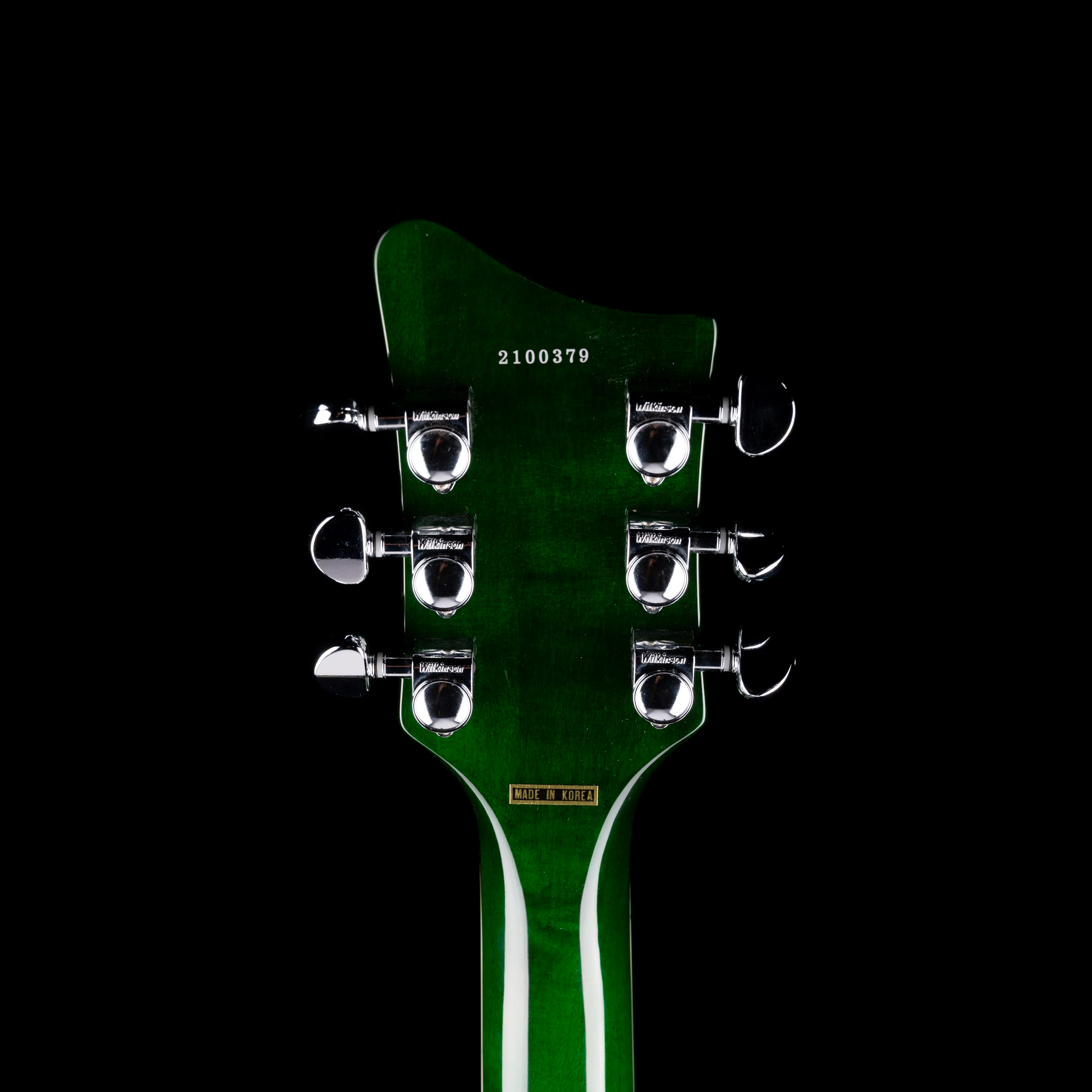 Pre Owned Eastwood Airline MAP Flame Maple Greenburst With Gig Bag - Image 14