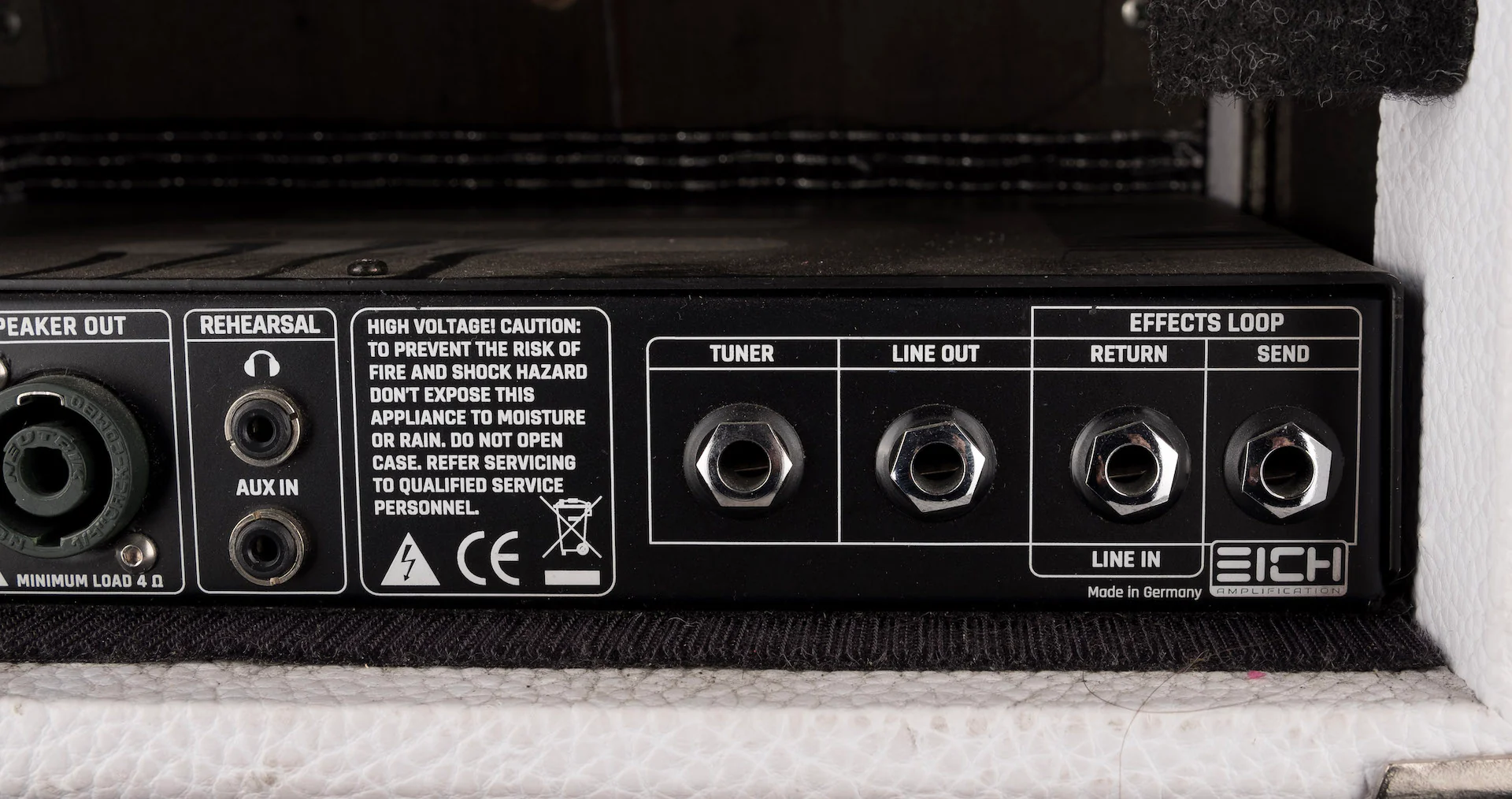 Pre Owned Eich T900 Classic Bass Amp Head 212S Cabinet White Bass Amp - Image 13