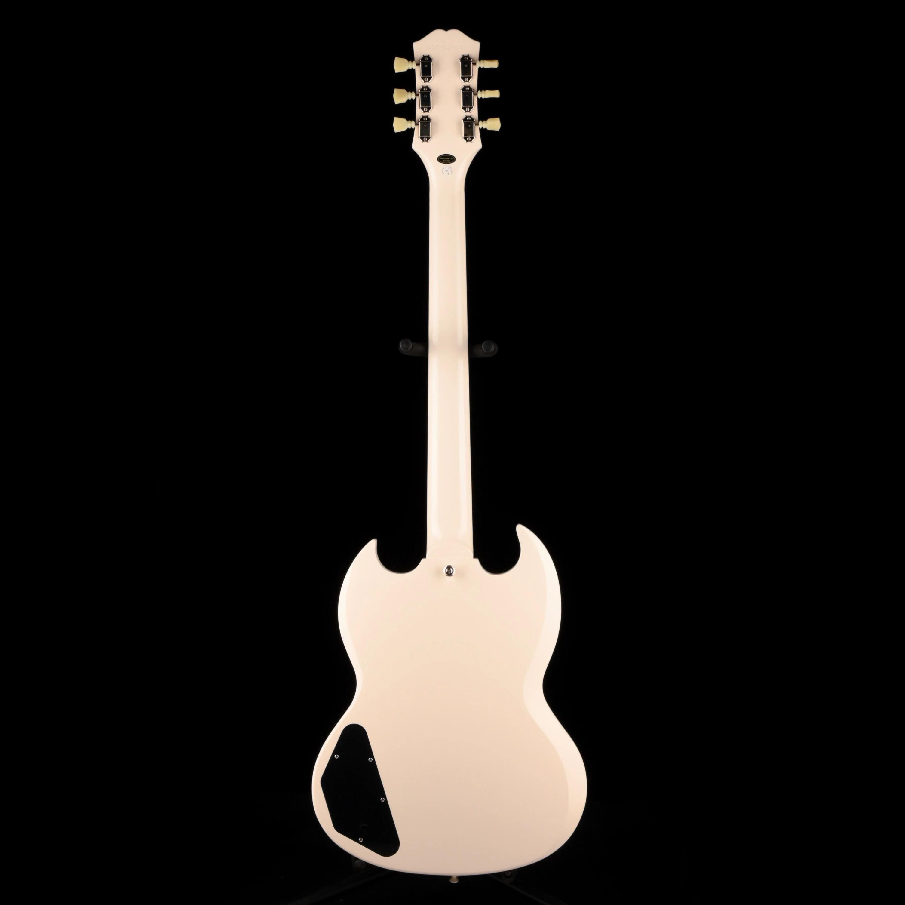 Pre Owned Epiphone 1961 Les Paul SG Standard Aged Classic White With OHSC - Image 11