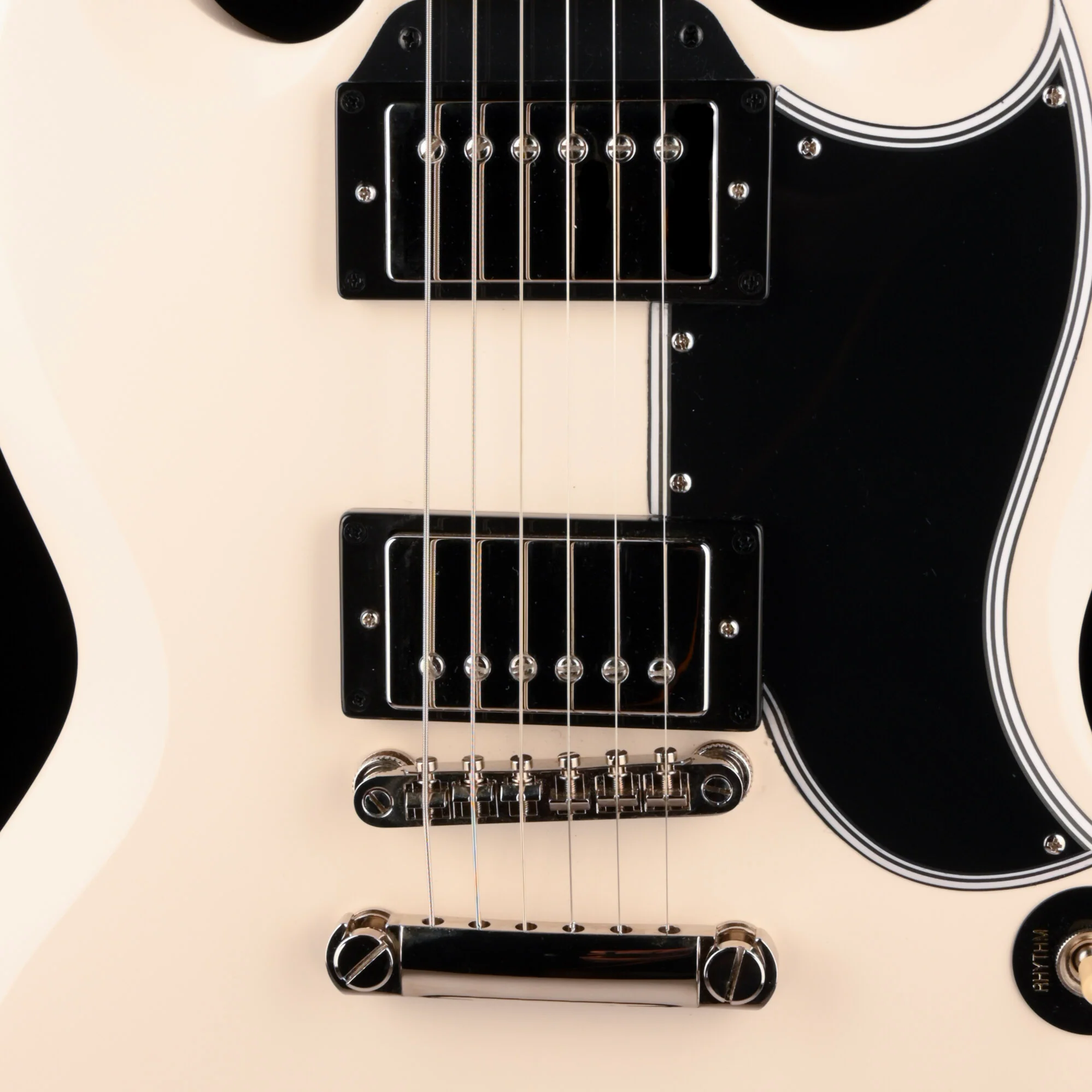 Pre Owned Epiphone 1961 Les Paul SG Standard Aged Classic White With OHSC - Image 5
