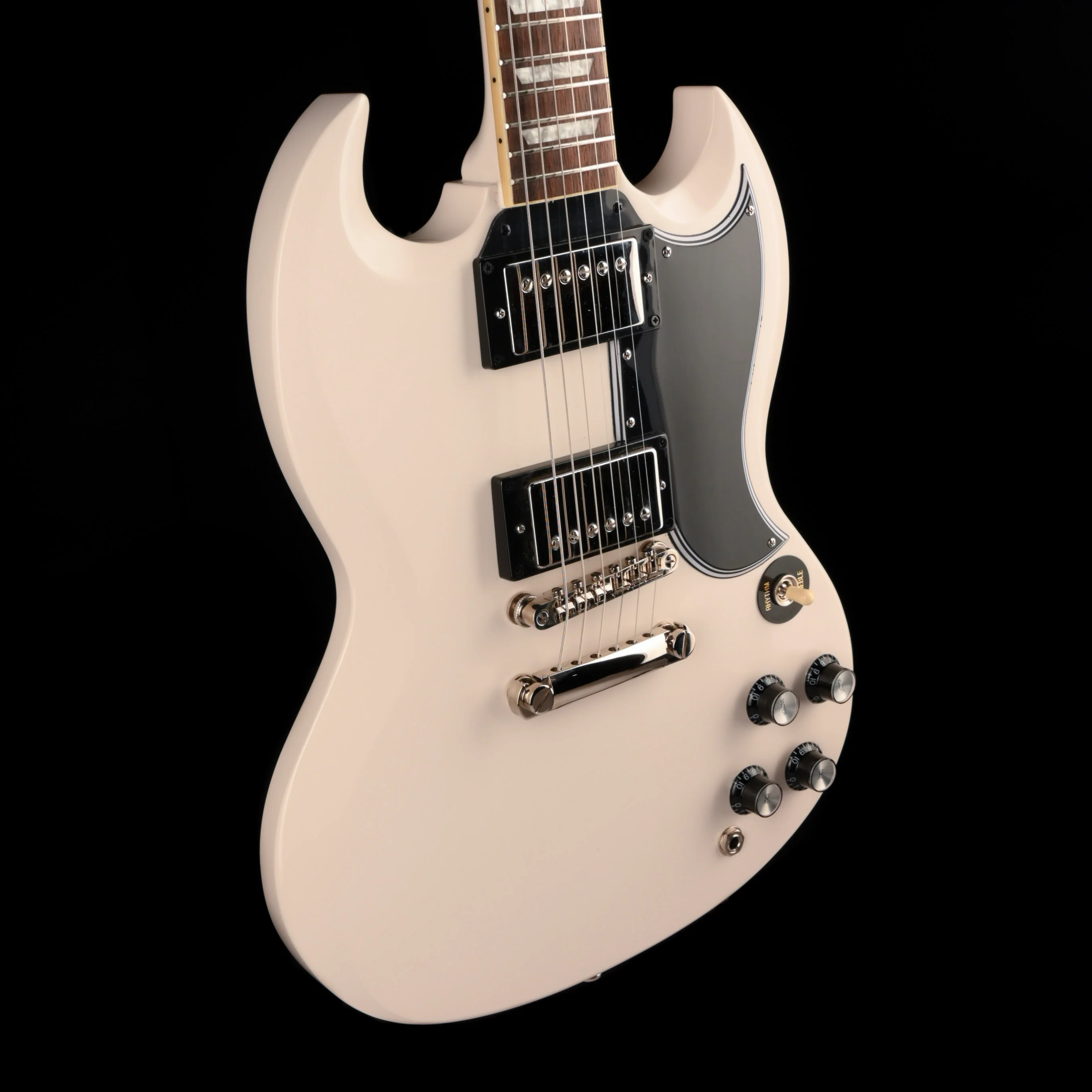 Pre Owned Epiphone 1961 Les Paul SG Standard Aged Classic White With OHSC - Image 7