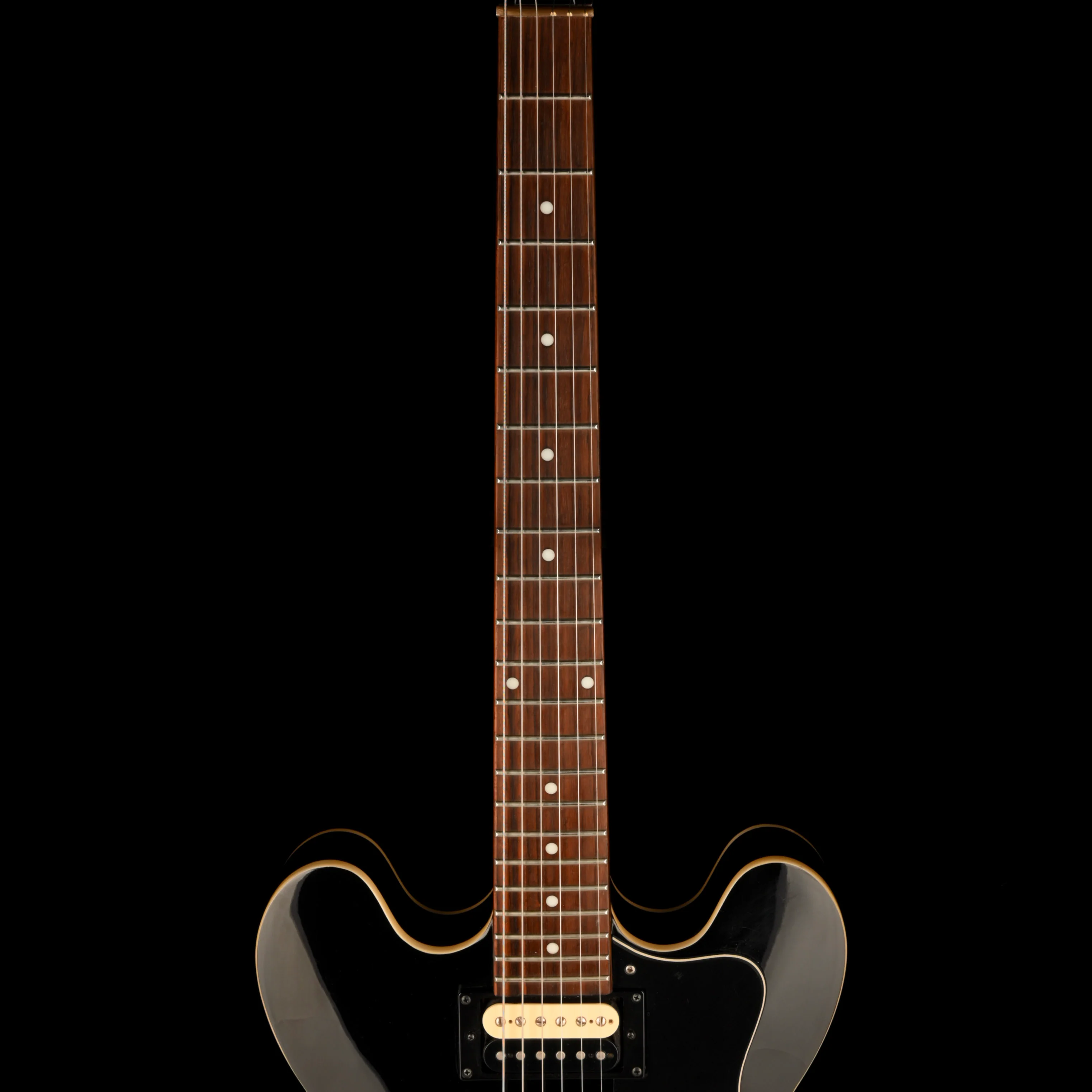 Pre Owned Epiphone Dot Ebony With Bigsby With Case - Image 7