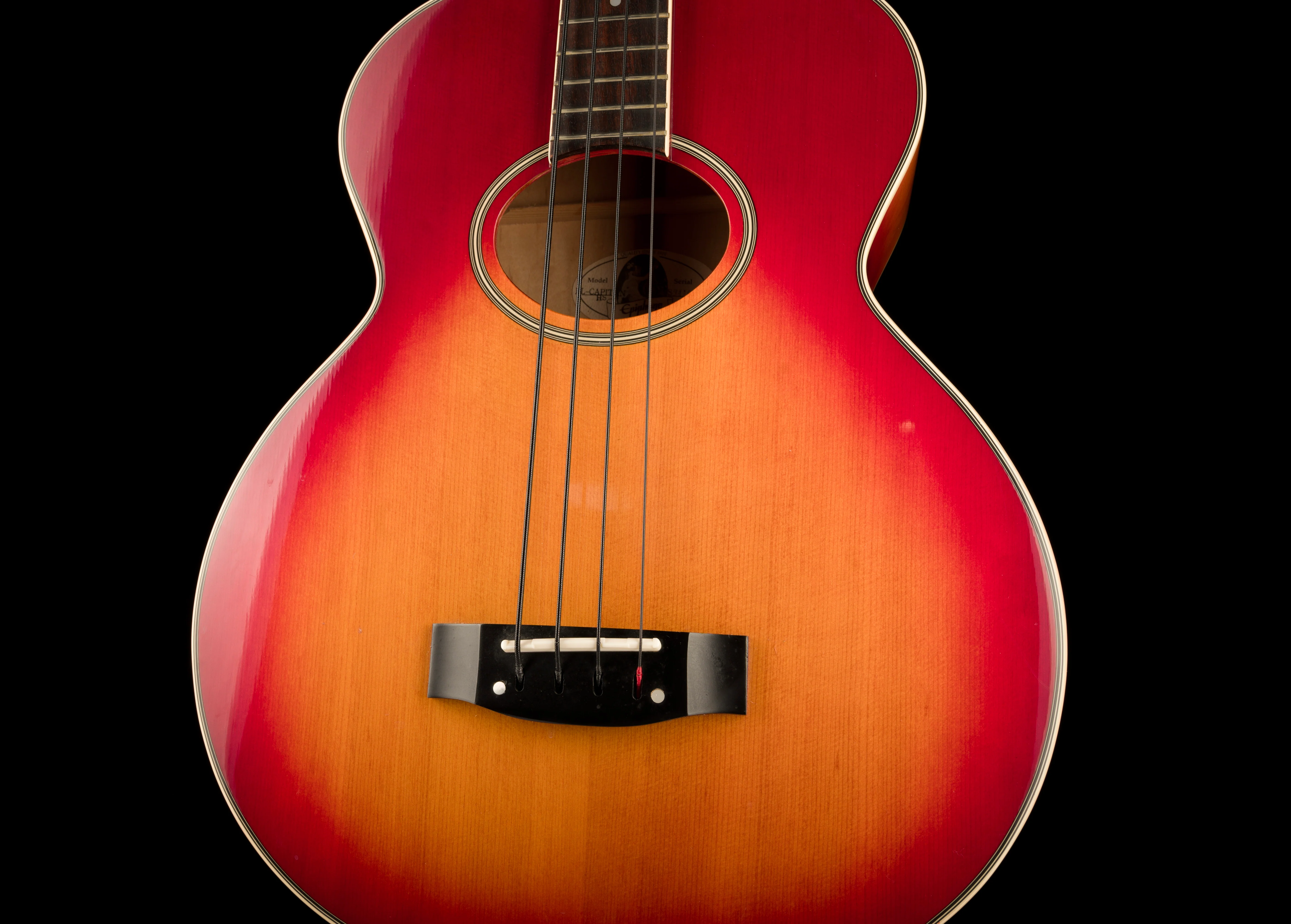 Pre Owned Epiphone El Capitan Acoustic Bass With OHSC - Image 4