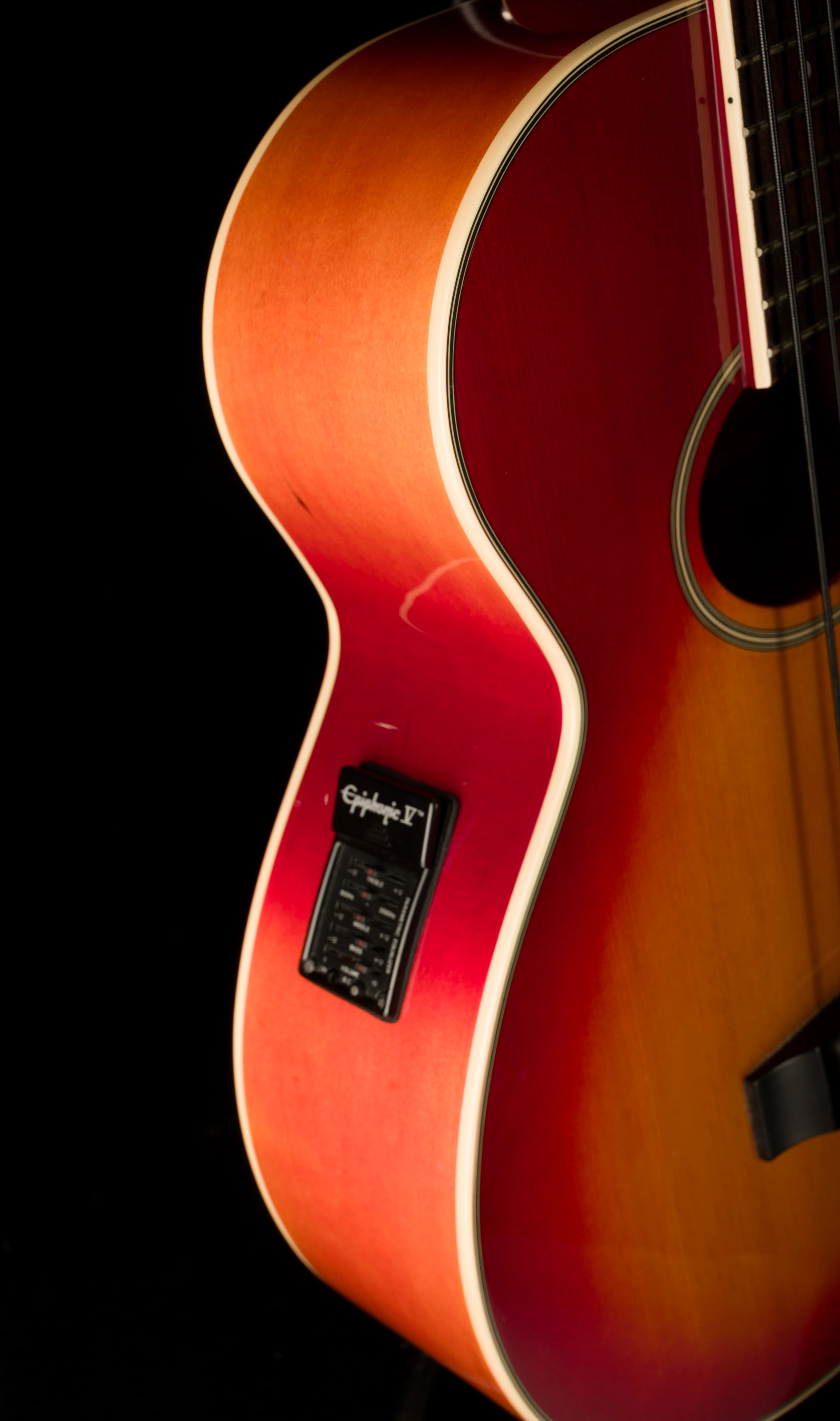 Pre Owned Epiphone El Capitan Acoustic Bass With OHSC - Image 7