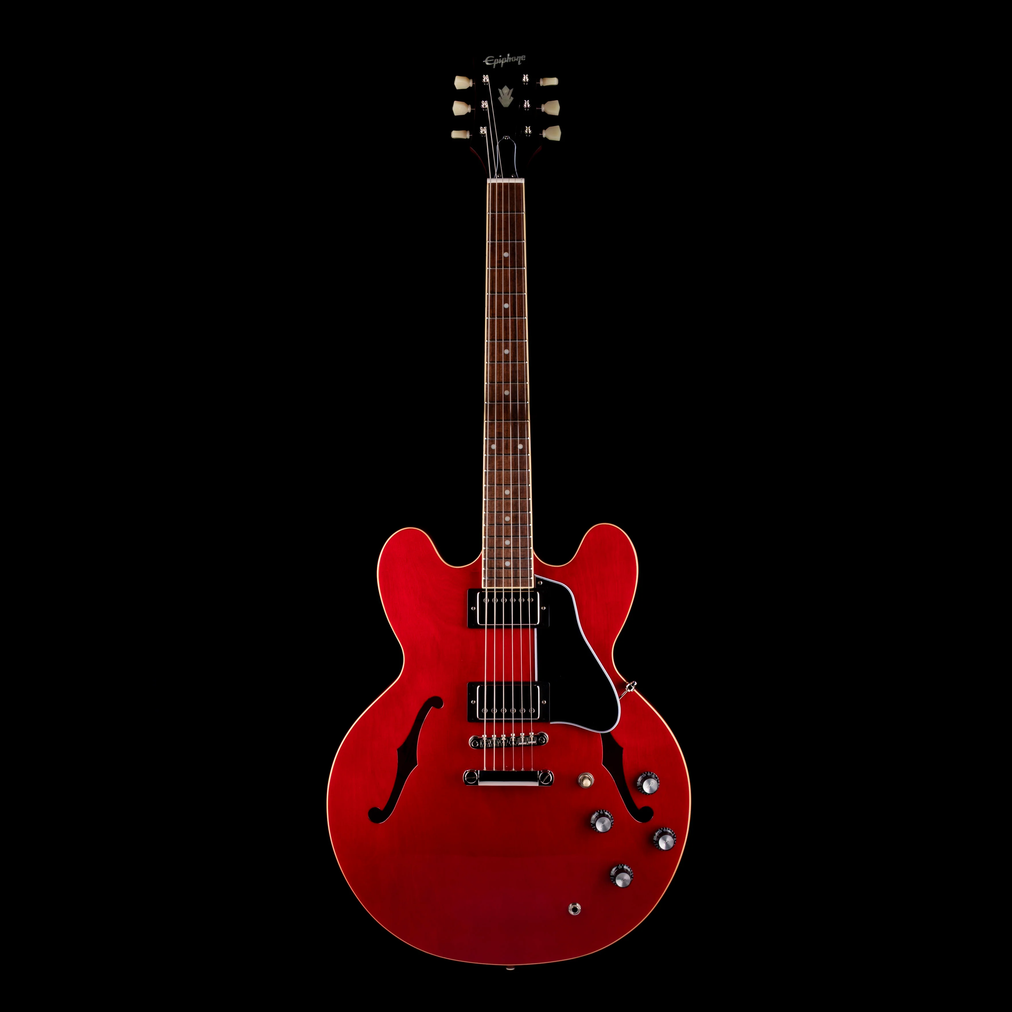 Pre Owned Epiphone "Inspired by Gibson” ES-335 Cherry Red With Gig Bag - Image 2