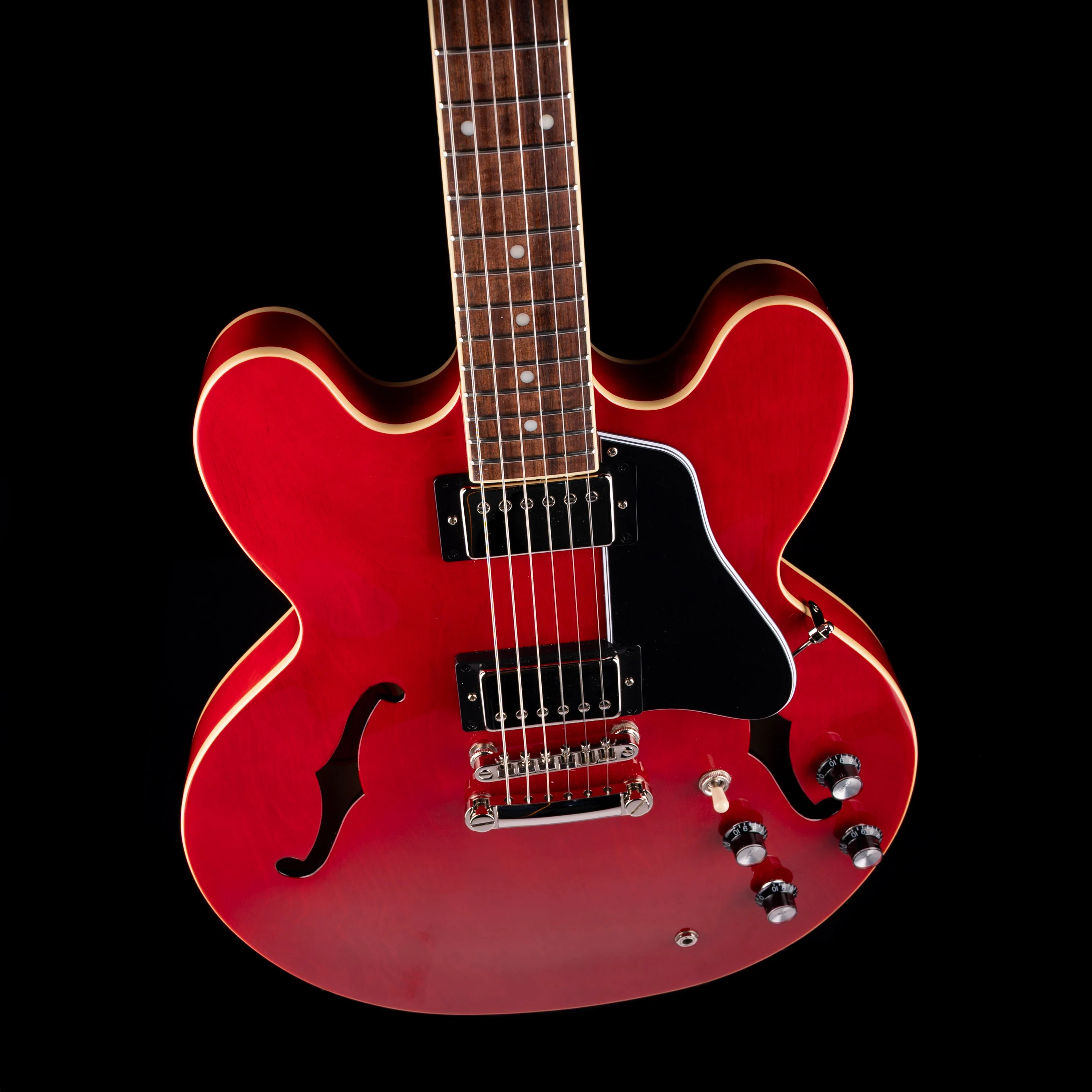 Pre Owned Epiphone "Inspired by Gibson” ES-335 Cherry Red With Gig Bag - Image 3