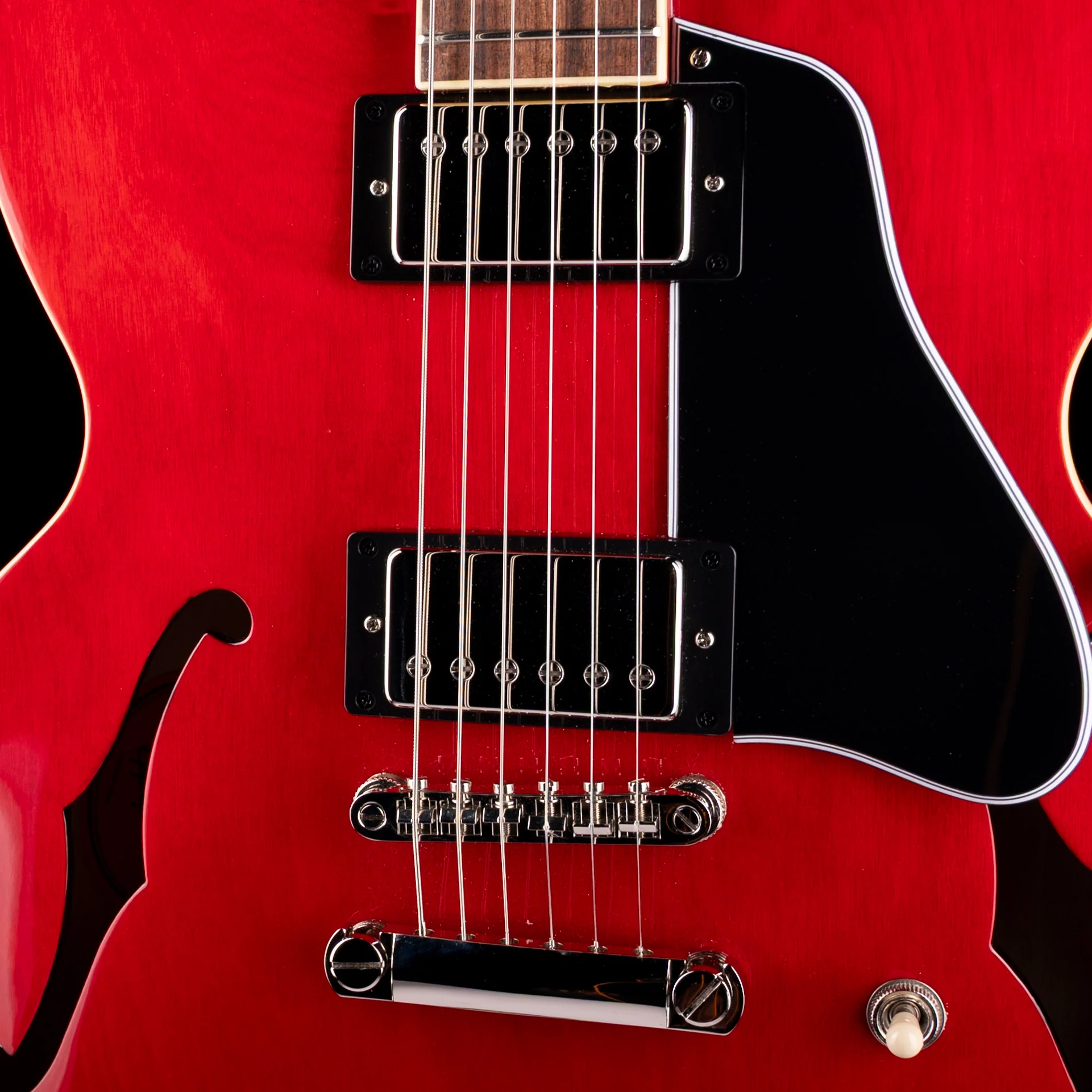 Pre Owned Epiphone "Inspired by Gibson” ES-335 Cherry Red With Gig Bag - Image 4