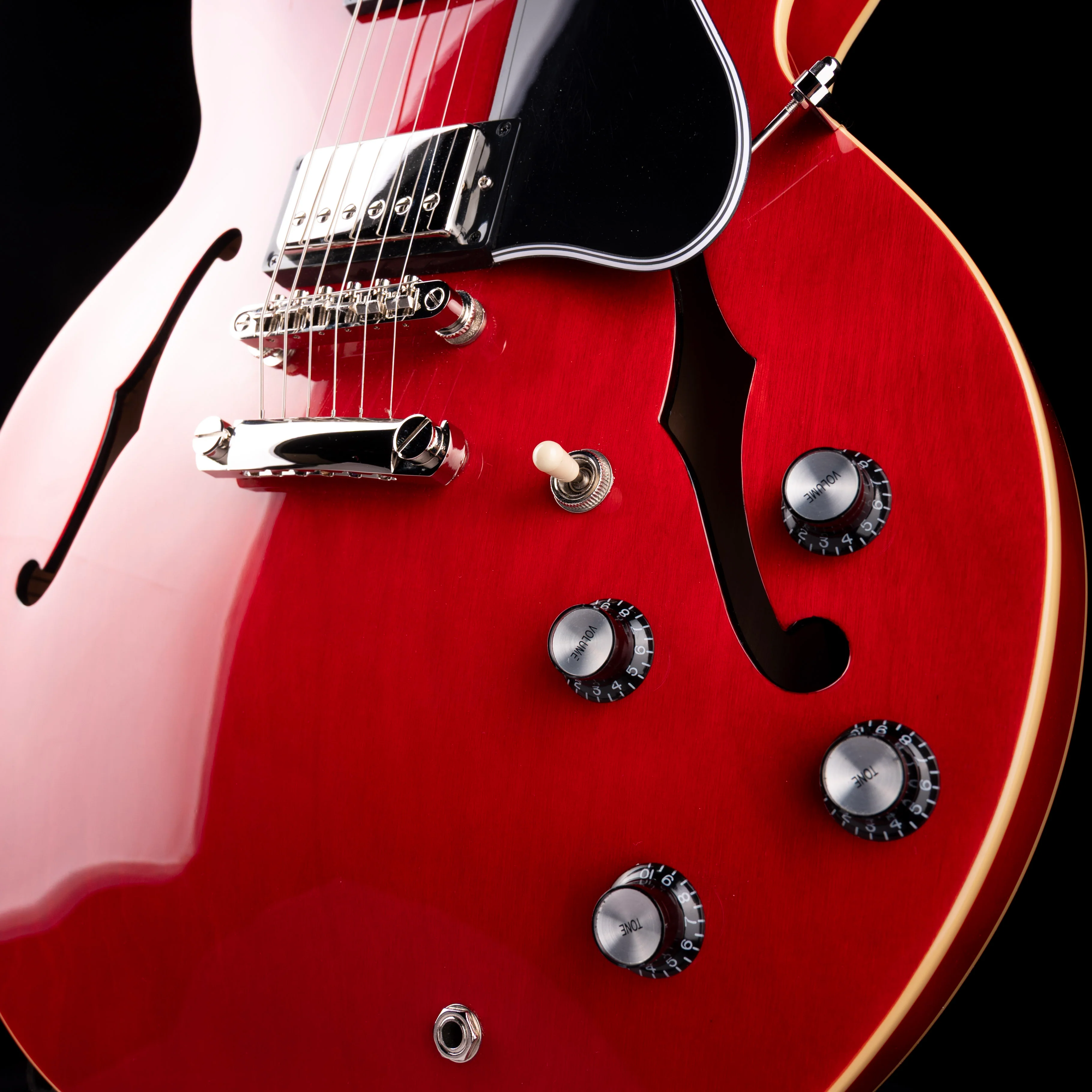 Pre Owned Epiphone "Inspired by Gibson” ES-335 Cherry Red With Gig Bag - Image 5