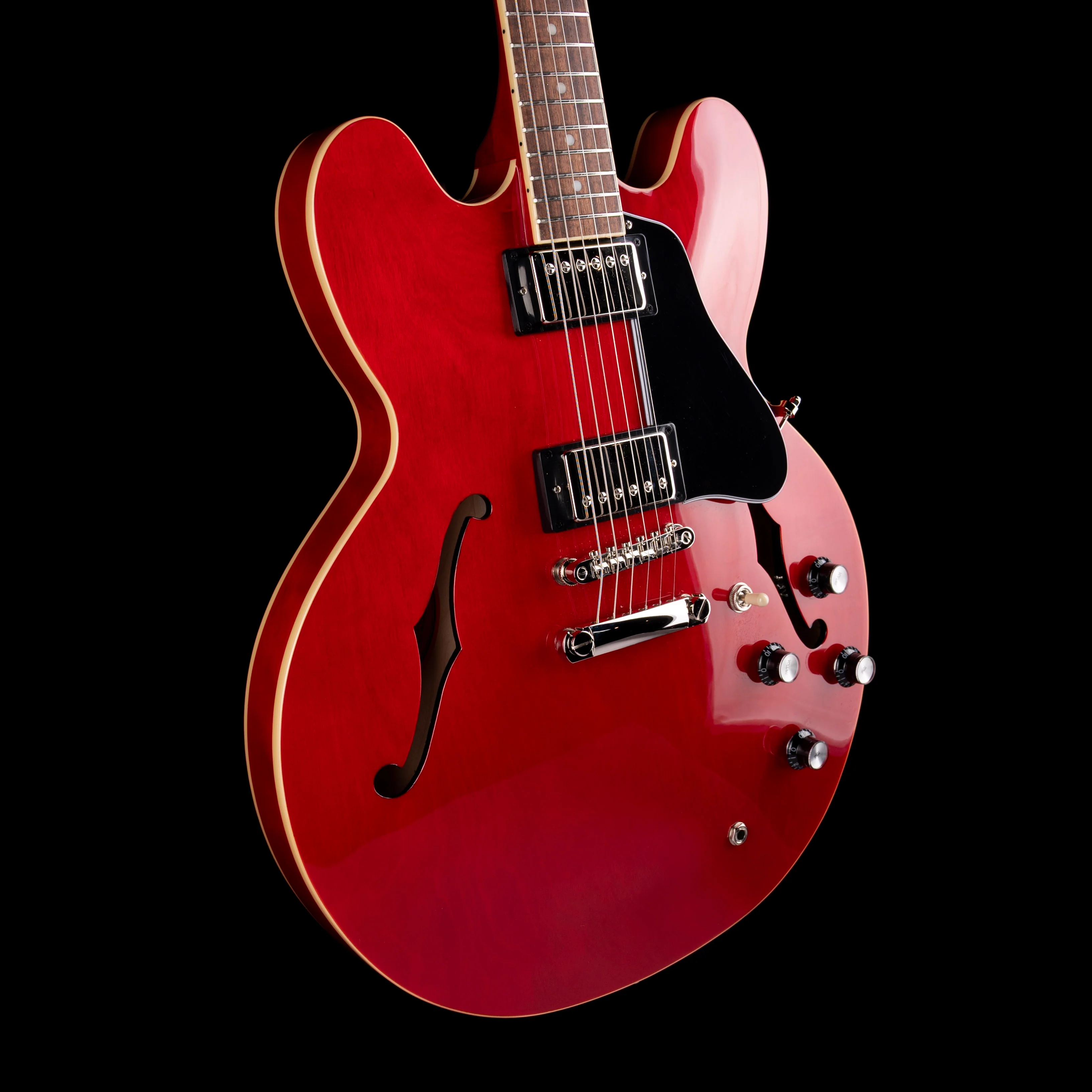 Pre Owned Epiphone "Inspired by Gibson” ES-335 Cherry Red With Gig Bag - Image 6