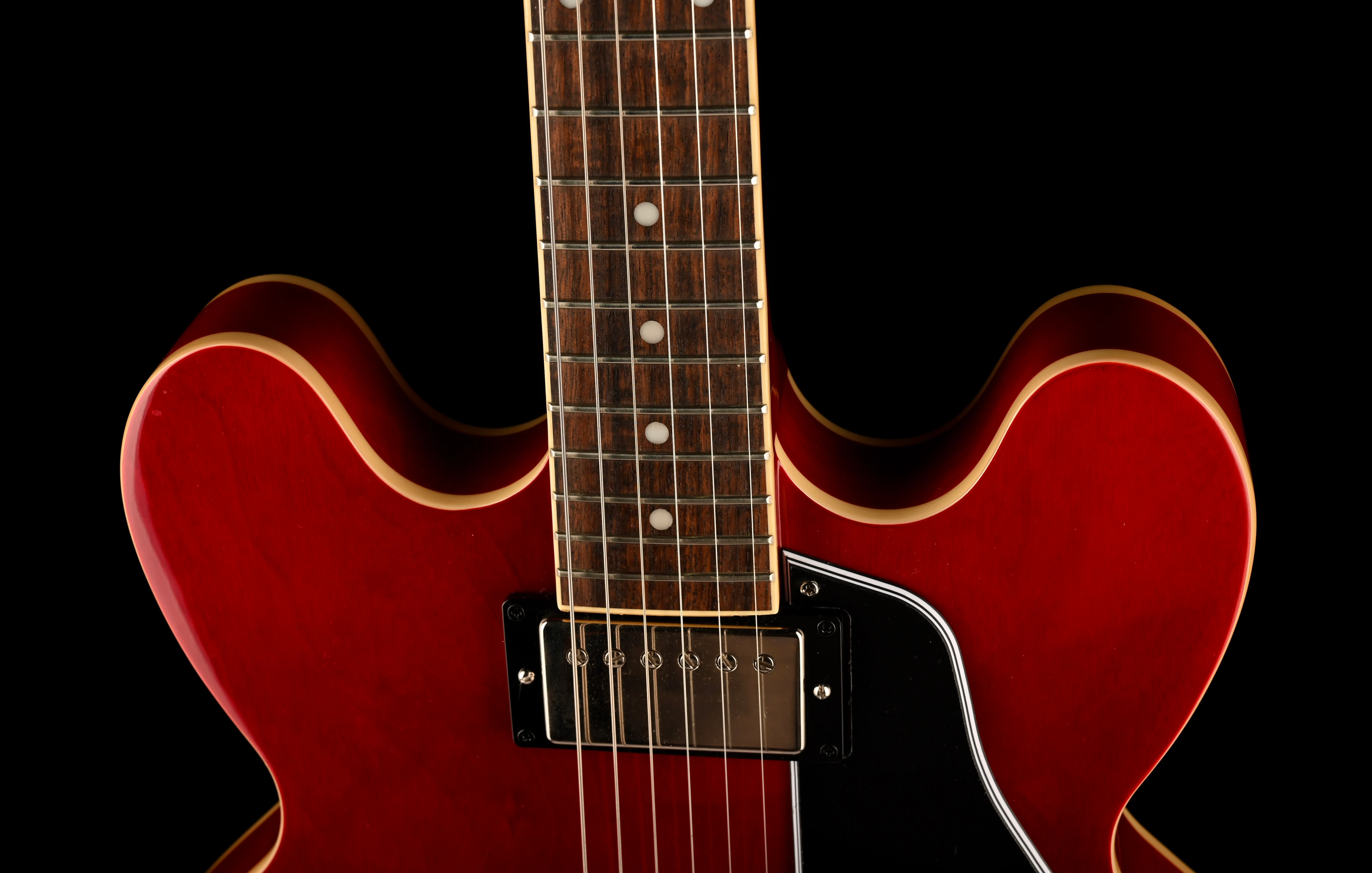 Pre Owned Epiphone "Inspired by Gibson” ES-335 Cherry Red With Case - Image 3