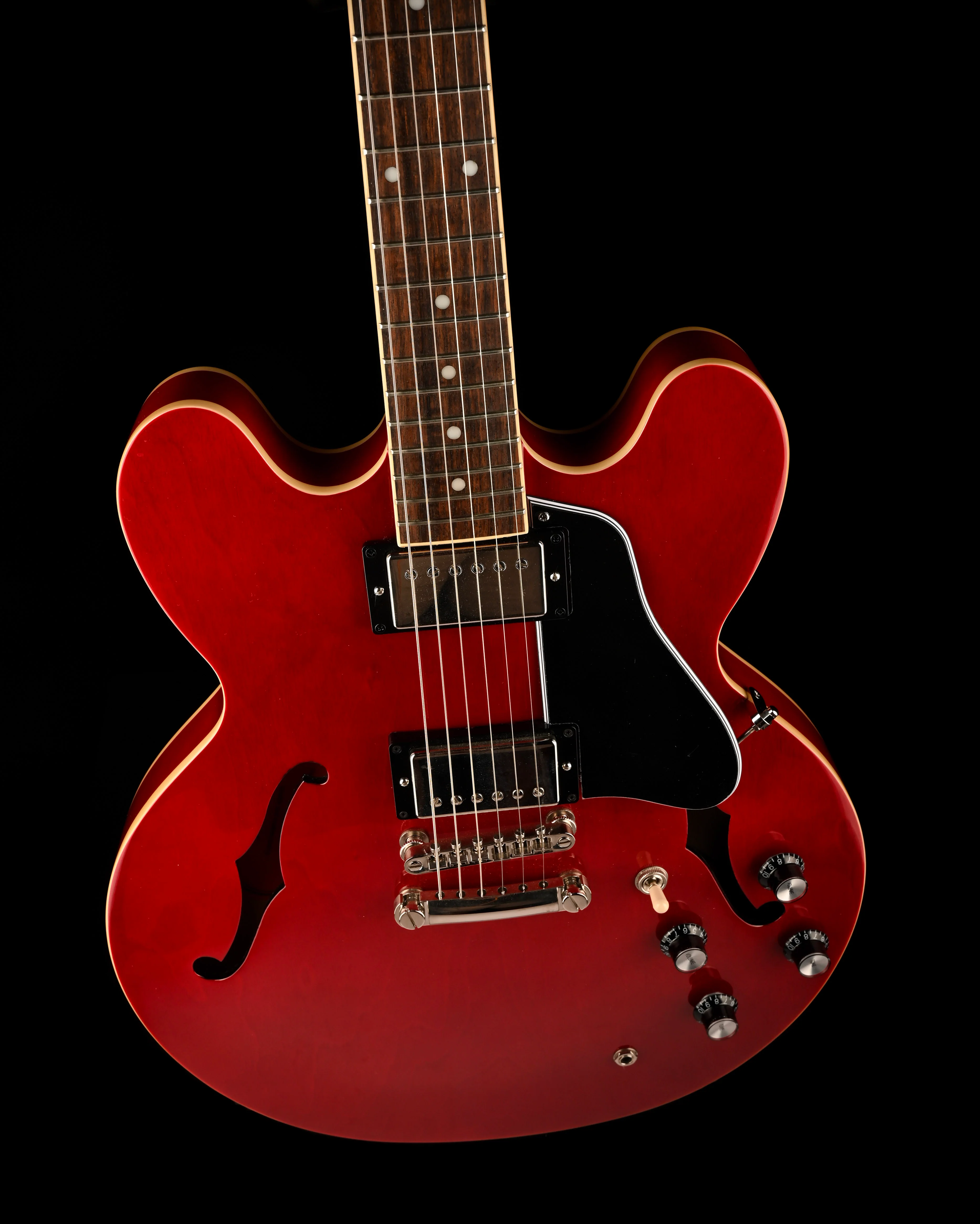 Pre Owned Epiphone "Inspired by Gibson” ES-335 Cherry Red With Case - Image 4