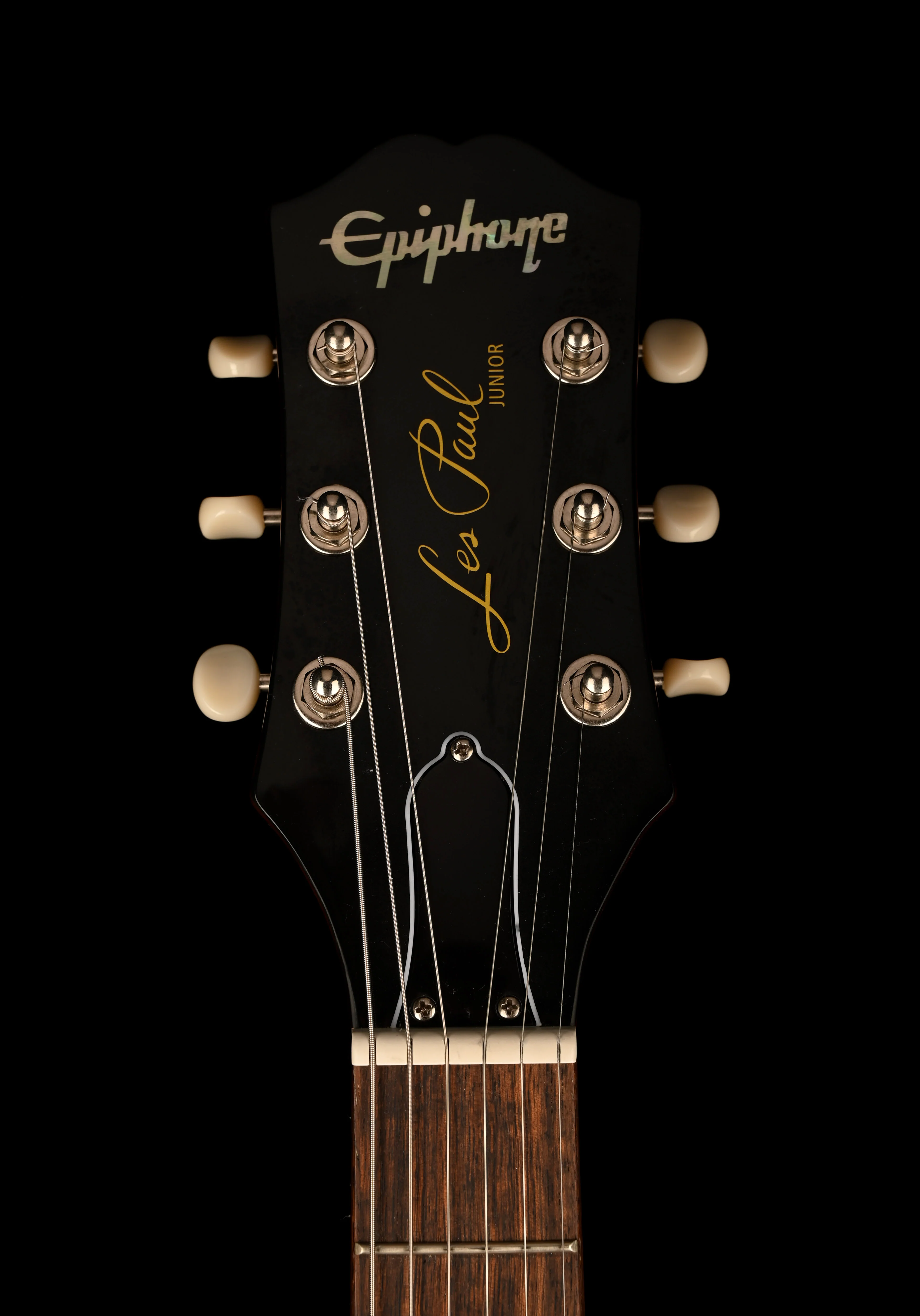 Pre Owned Epiphone “Inspired by Gibson” Les Paul Junior Tobacco Sunburst With Case - Image 11