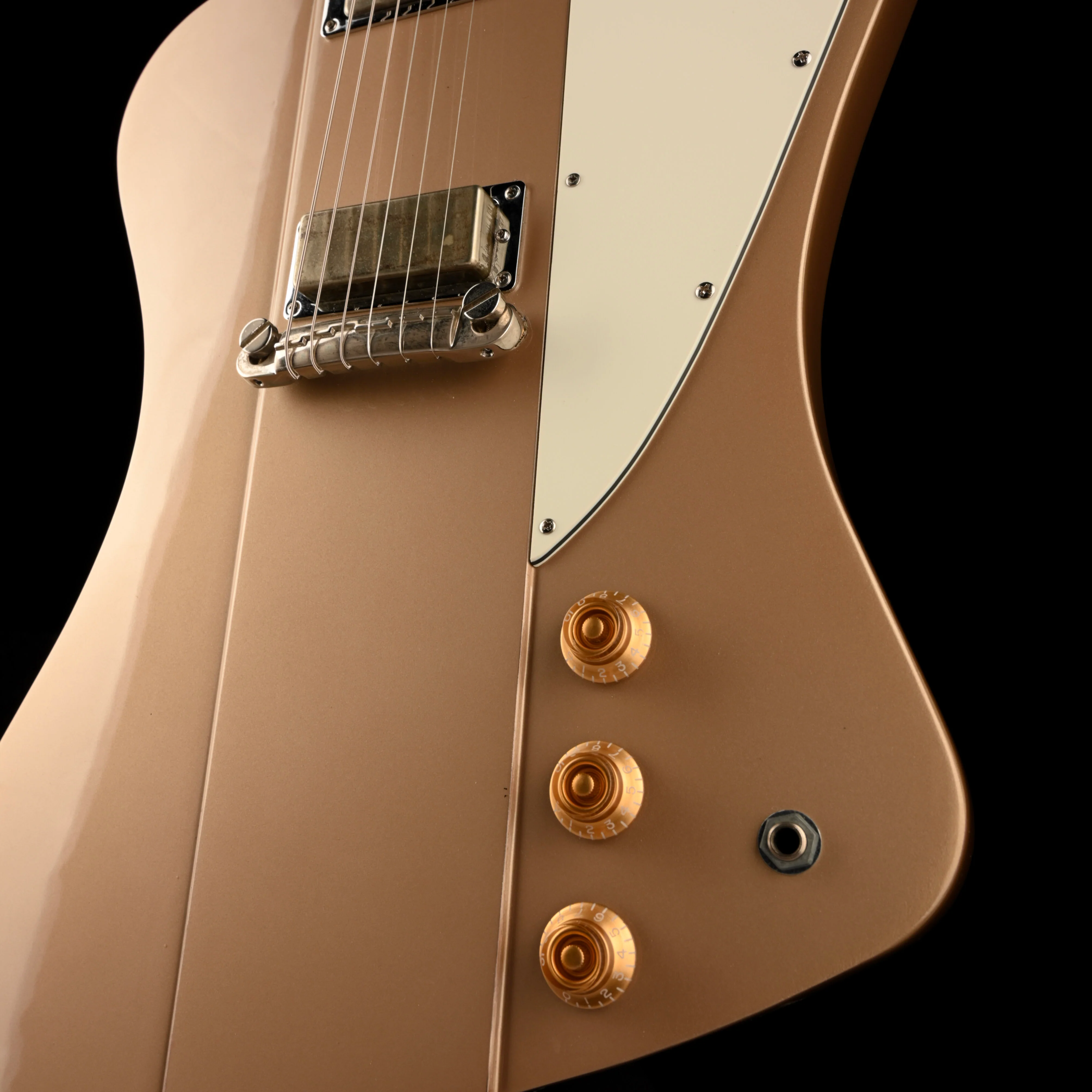Pre Owned Epiphone Joe Bonamassa Treasure Firebird I Polymist Gold With Gig Bag - Image 5