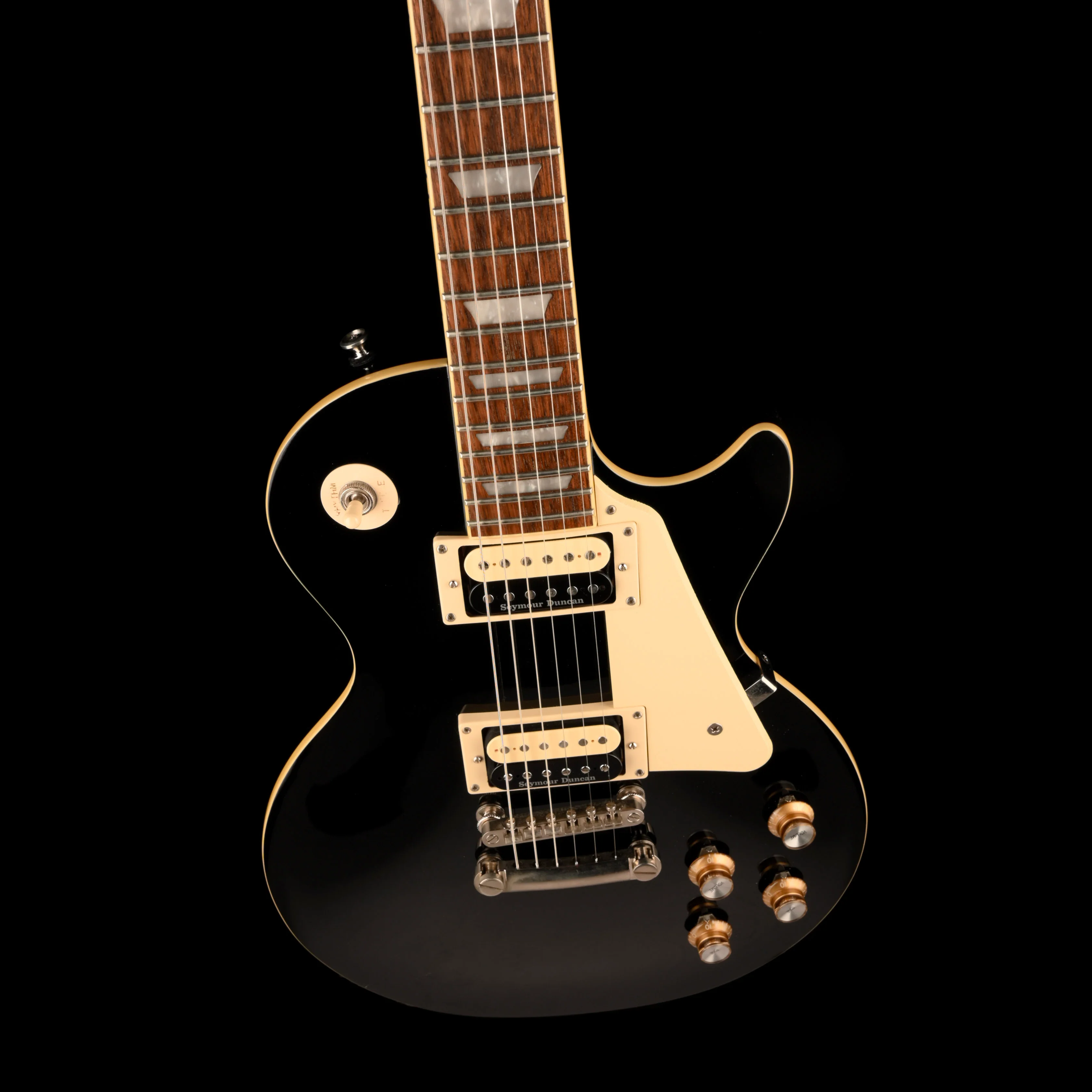 Pre Owned Epiphone Les Paul Standard 60s Ebony With Case - Image 3