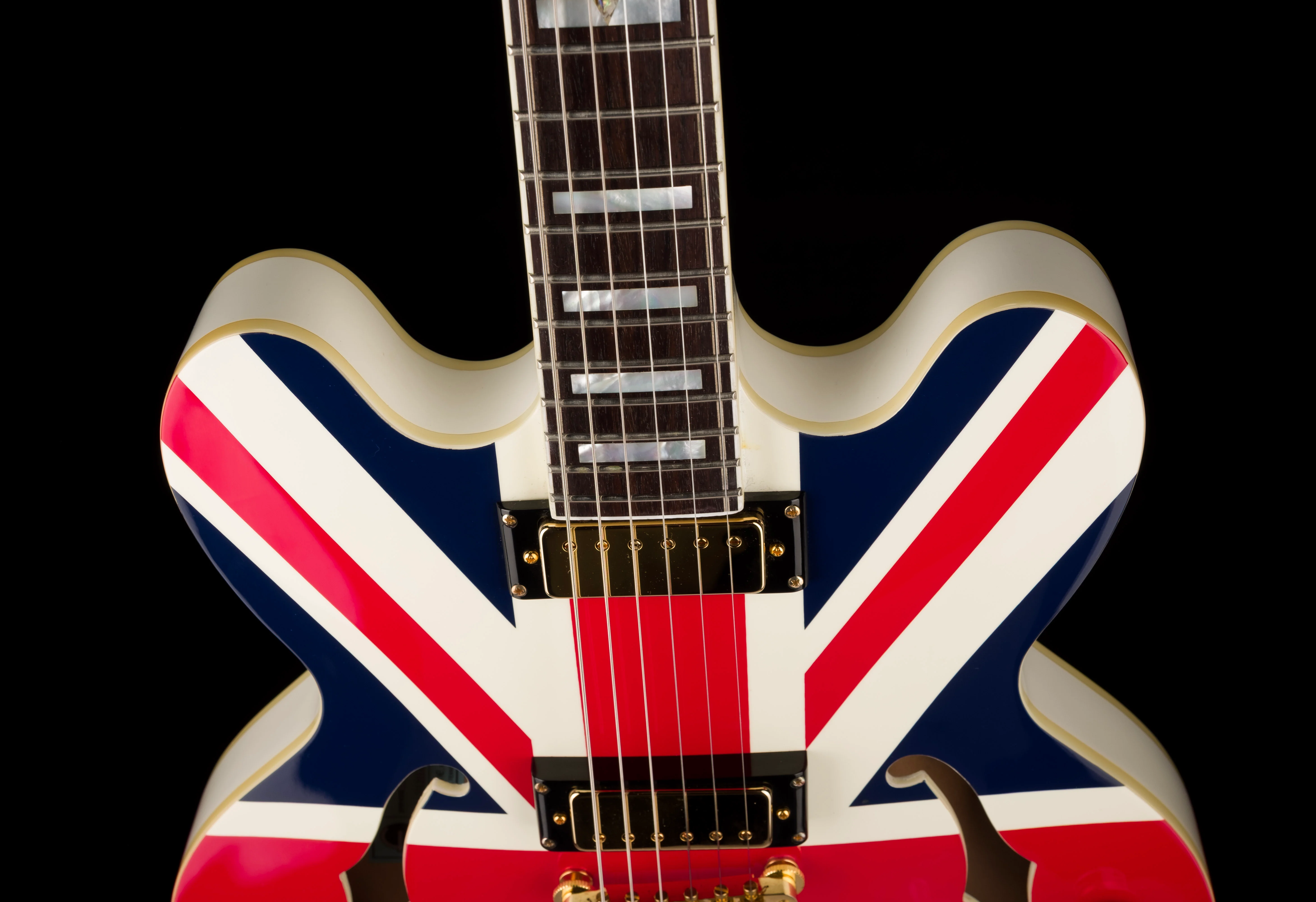 Pre Owned Epiphone Limited Edition Union Jack Sheraton with OHSC-DL - Image 16