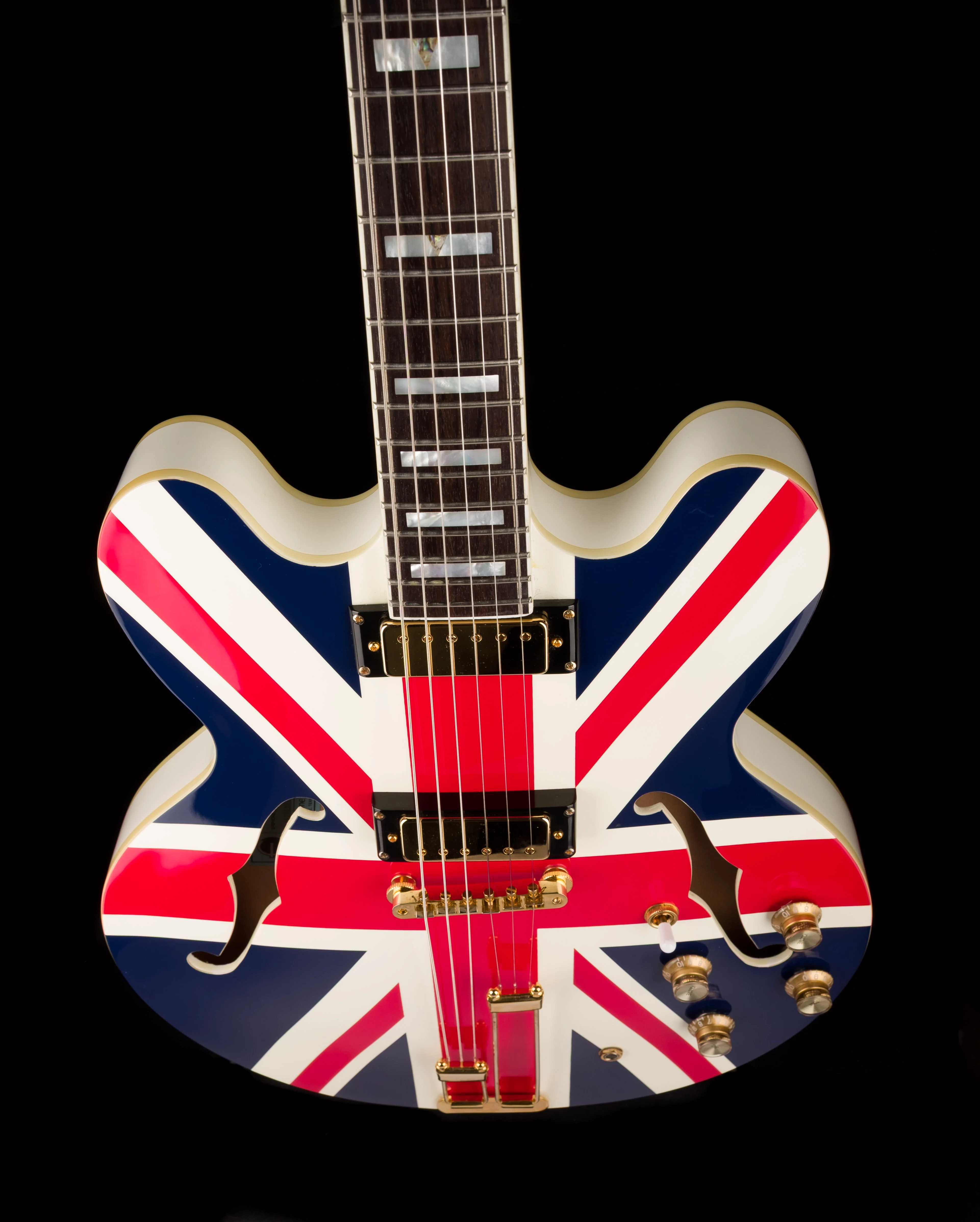 Pre Owned Epiphone Limited Edition Union Jack Sheraton with OHSC-DL - Image 17
