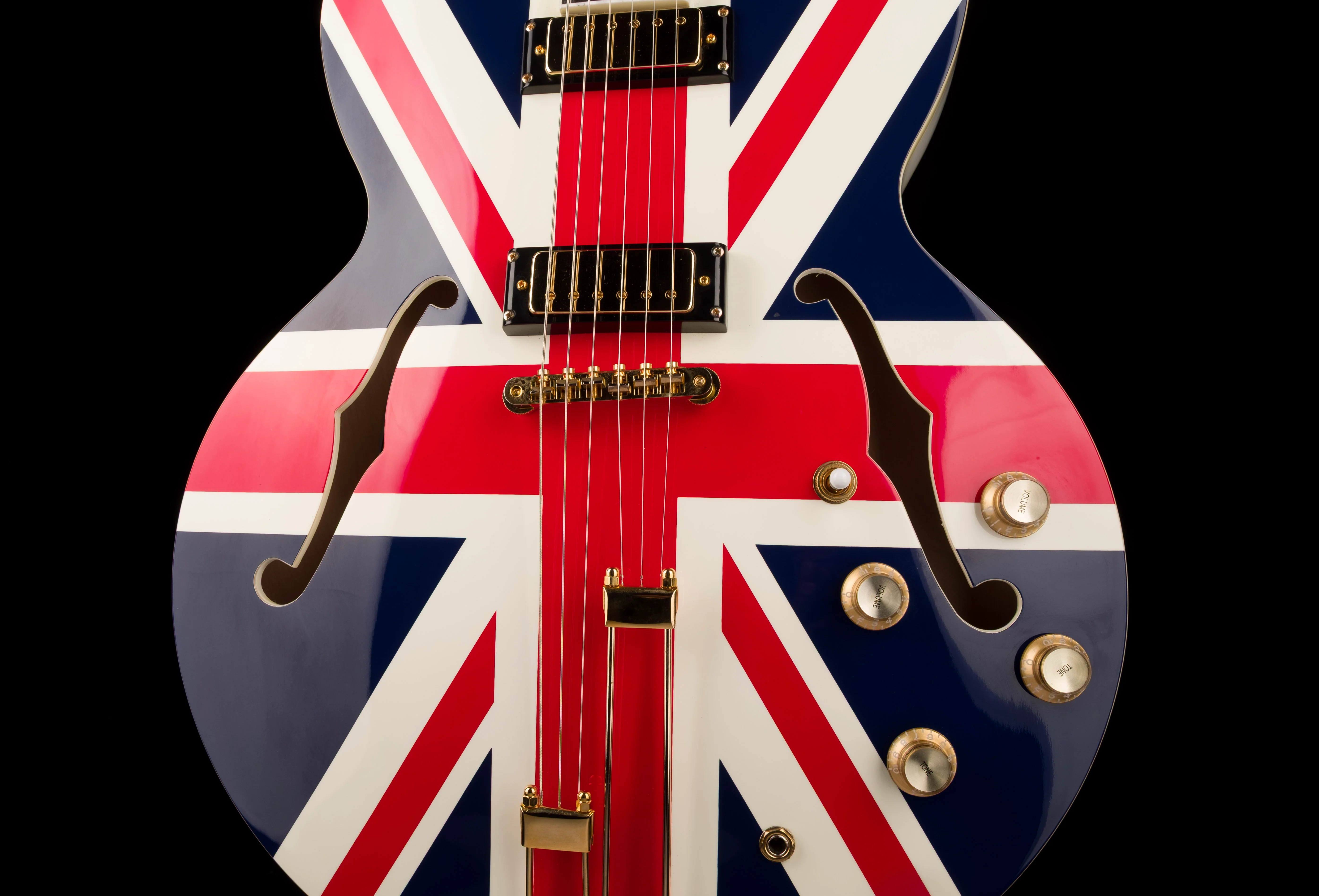 Pre Owned Epiphone Limited Edition Union Jack Sheraton with OHSC-DL - Image 18