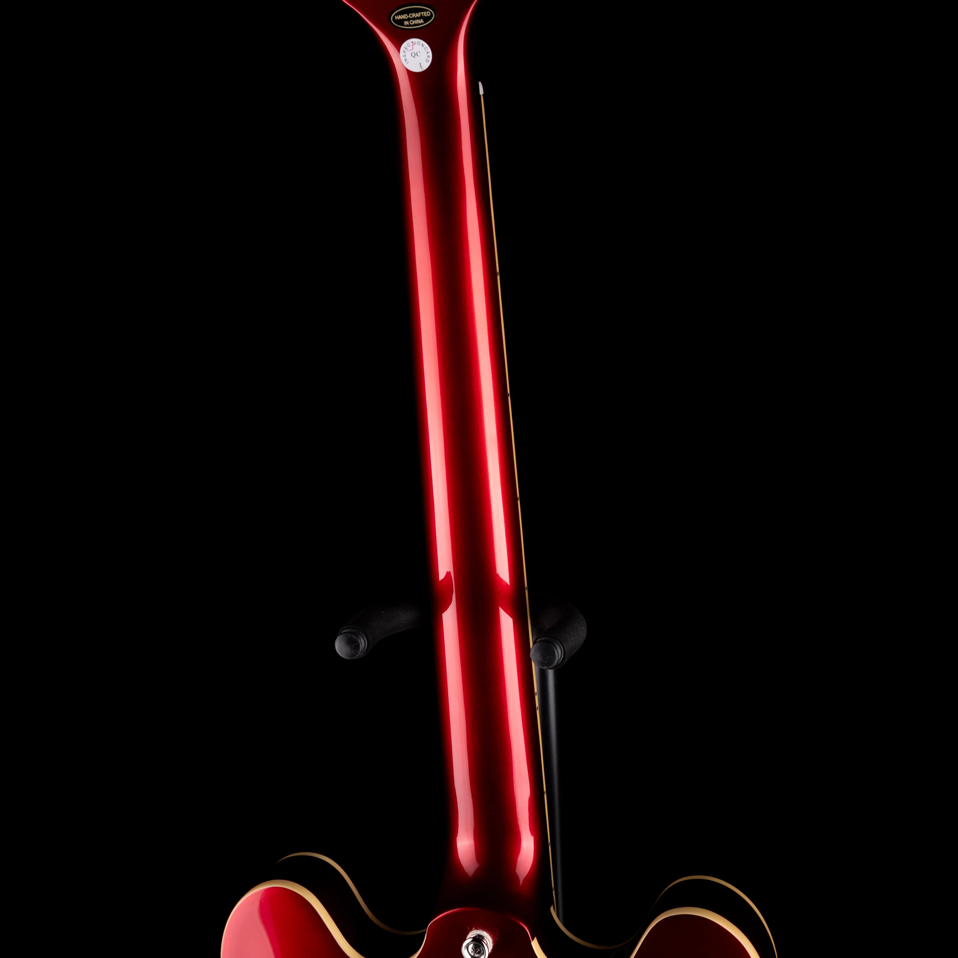 Pre Owned Epiphone Riviera Semi-Hollow Sparkling Burgundy With Gig Bag - Image 12