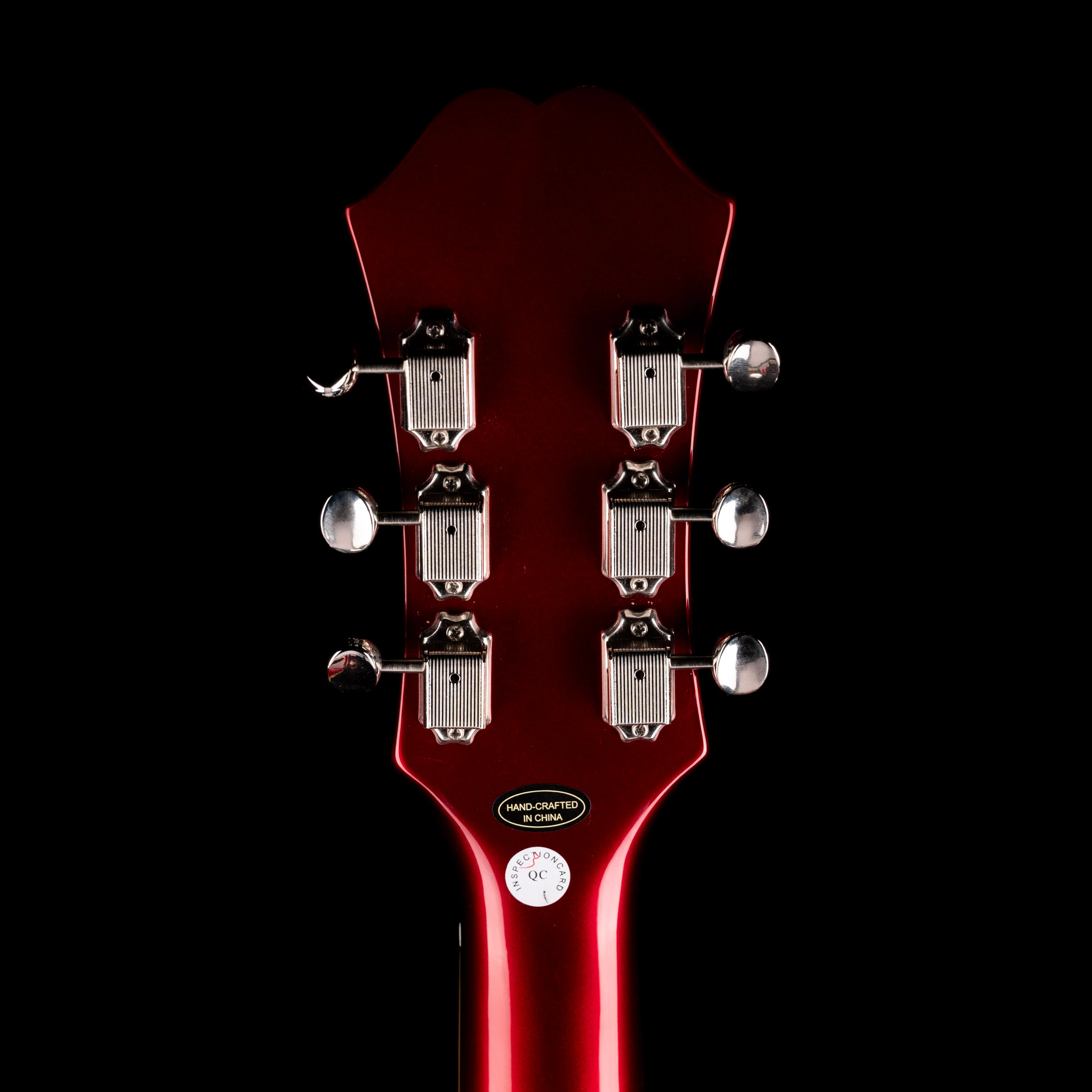 Pre Owned Epiphone Riviera Semi-Hollow Sparkling Burgundy With Gig Bag - Image 13