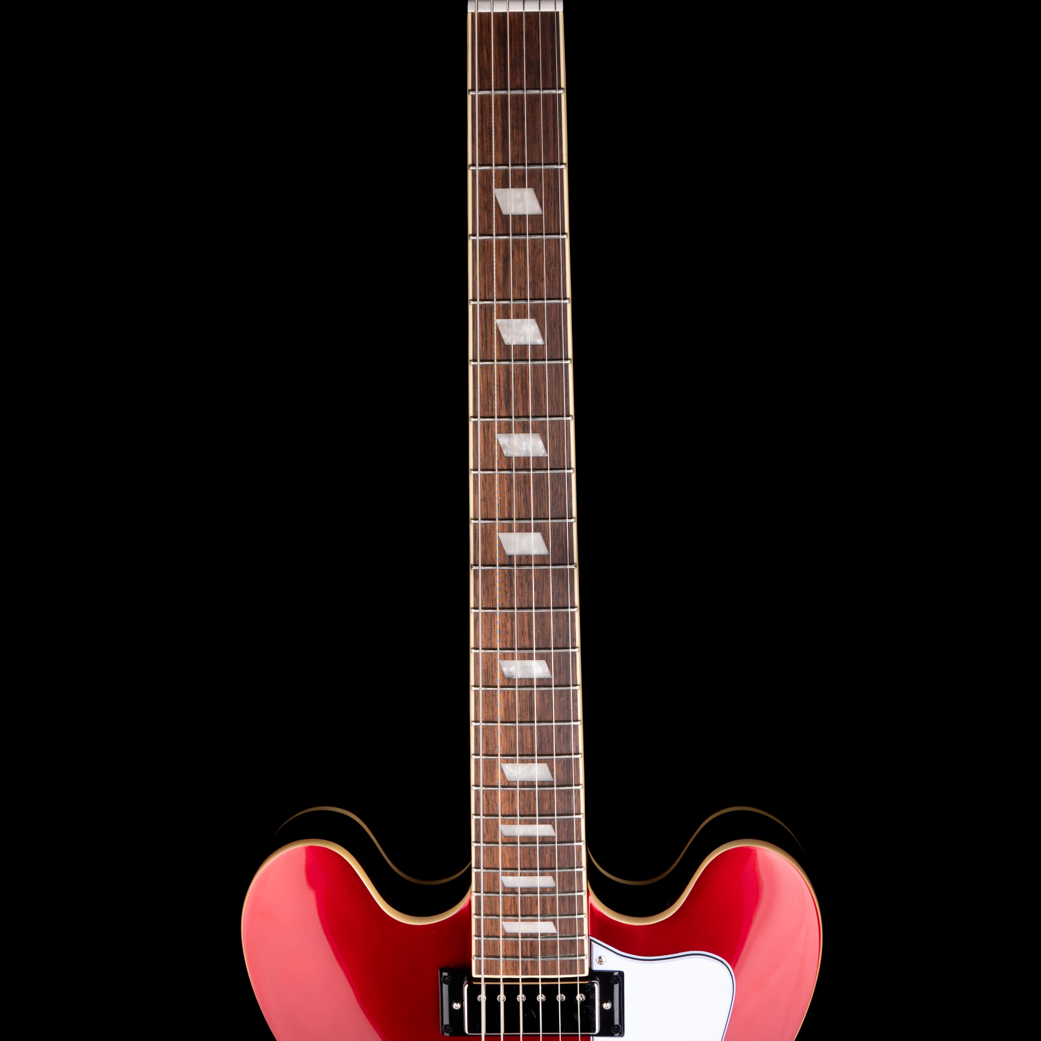 Pre Owned Epiphone Riviera Semi-Hollow Sparkling Burgundy With Gig Bag - Image 7